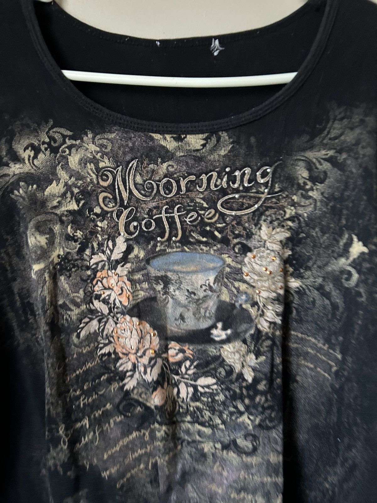 Vintage Y2K Womens Graphic Top L/XL Grunge Retro Streetwear Size L / US 10 / IT 46 - 3 Thumbnail
