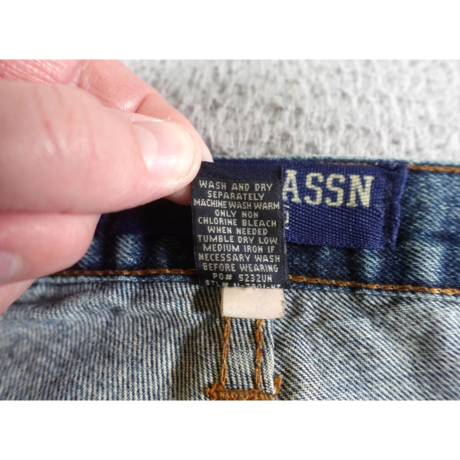 U.S. Polo Assn. VINTAGE US Polo Assn Jeans Mens 32x30 Blue Distressed Carpenter Skater Baggy Straight Pockets USA Flag 1890 Womens/Boys? Size US XS / EU 42 / 0 - 6 Thumbnail