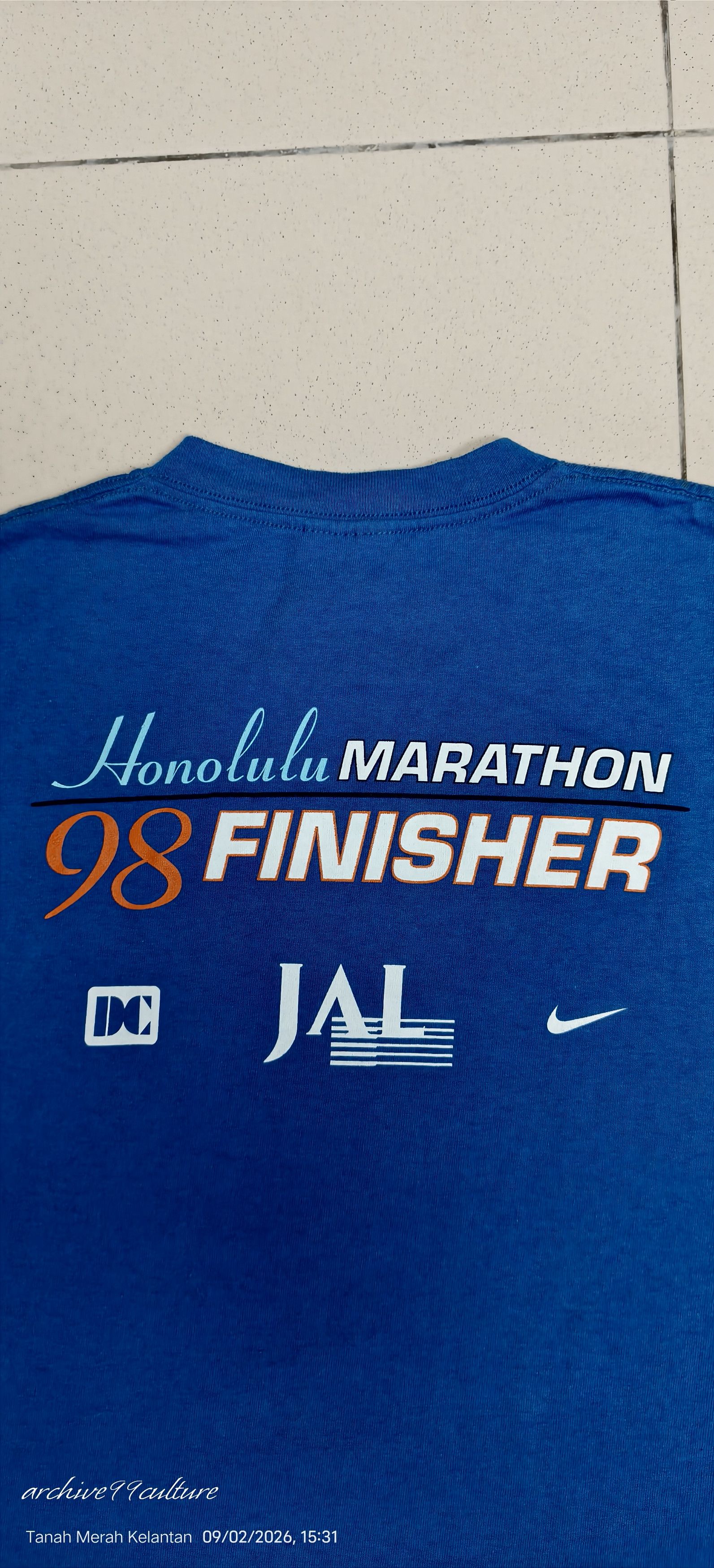 Nike VINTAGE 90s Nike Honolulu Marathon 1998 Finisher USA Size US M / EU 48-50 / 2 - 9 Thumbnail
