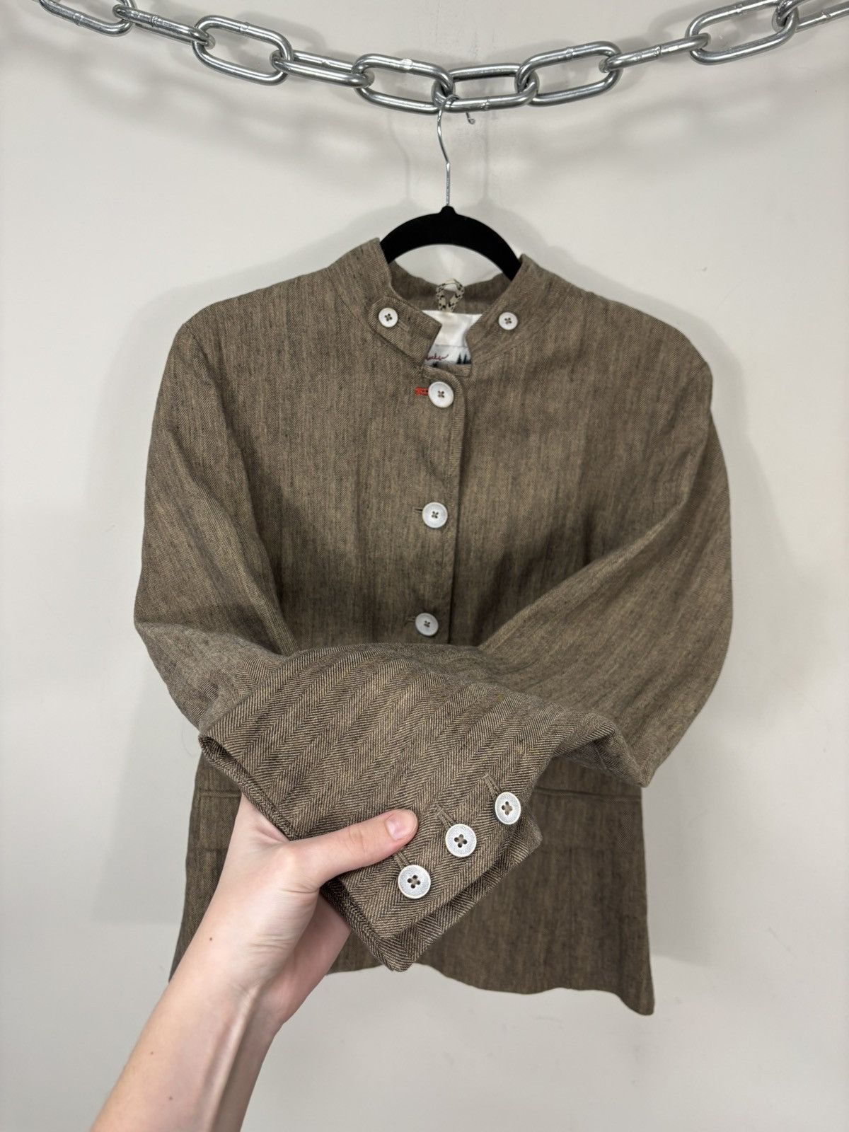 Other Luis Trenker Women’s Herringbone Brown Traditional Jacket Size XL / US 12-14 / IT 48-50 - 9 Thumbnail