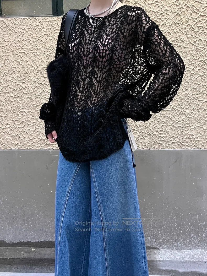 Jil Sander Jil Sander Crochet Mesh Top Size XS / US 0-2 / IT 36-38 - 4 Thumbnail