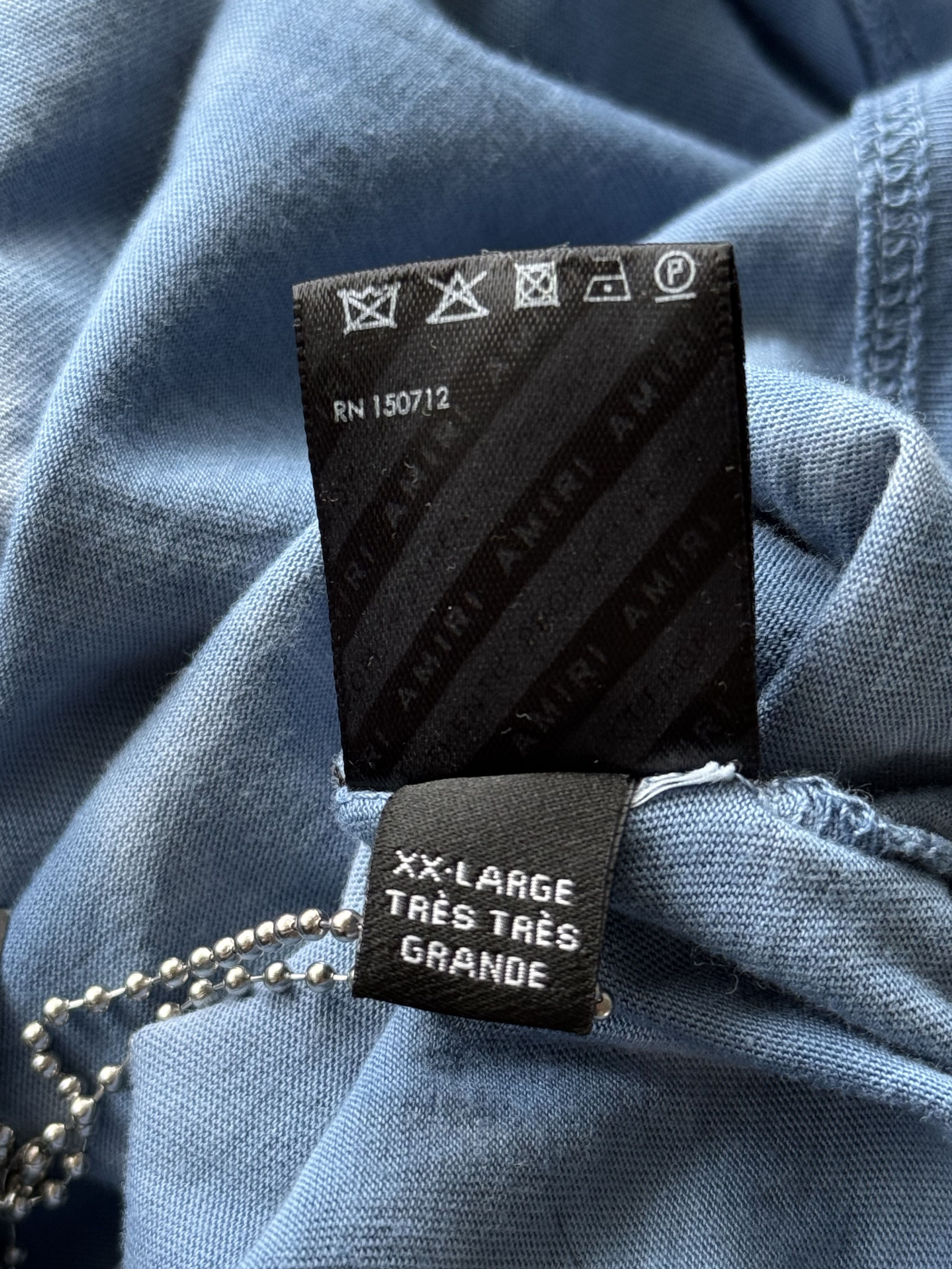 Amiri Amiri Blue Tie-Dye MA Core Logo T-Shirt Size US XXL / EU 58 / 5 - 5 Thumbnail