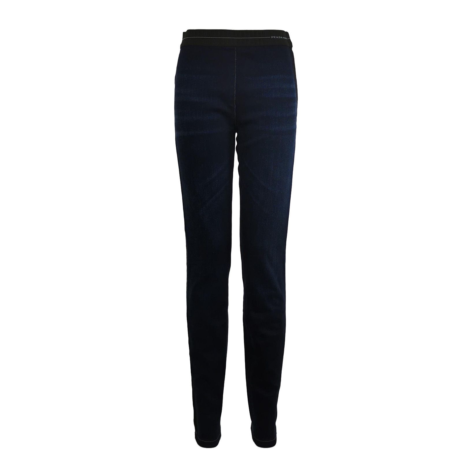 Prada Prada Logo Cotton Denim Pants for Women 0089 Size 38" / US 16 / IT 52 - 1 Thumbnail