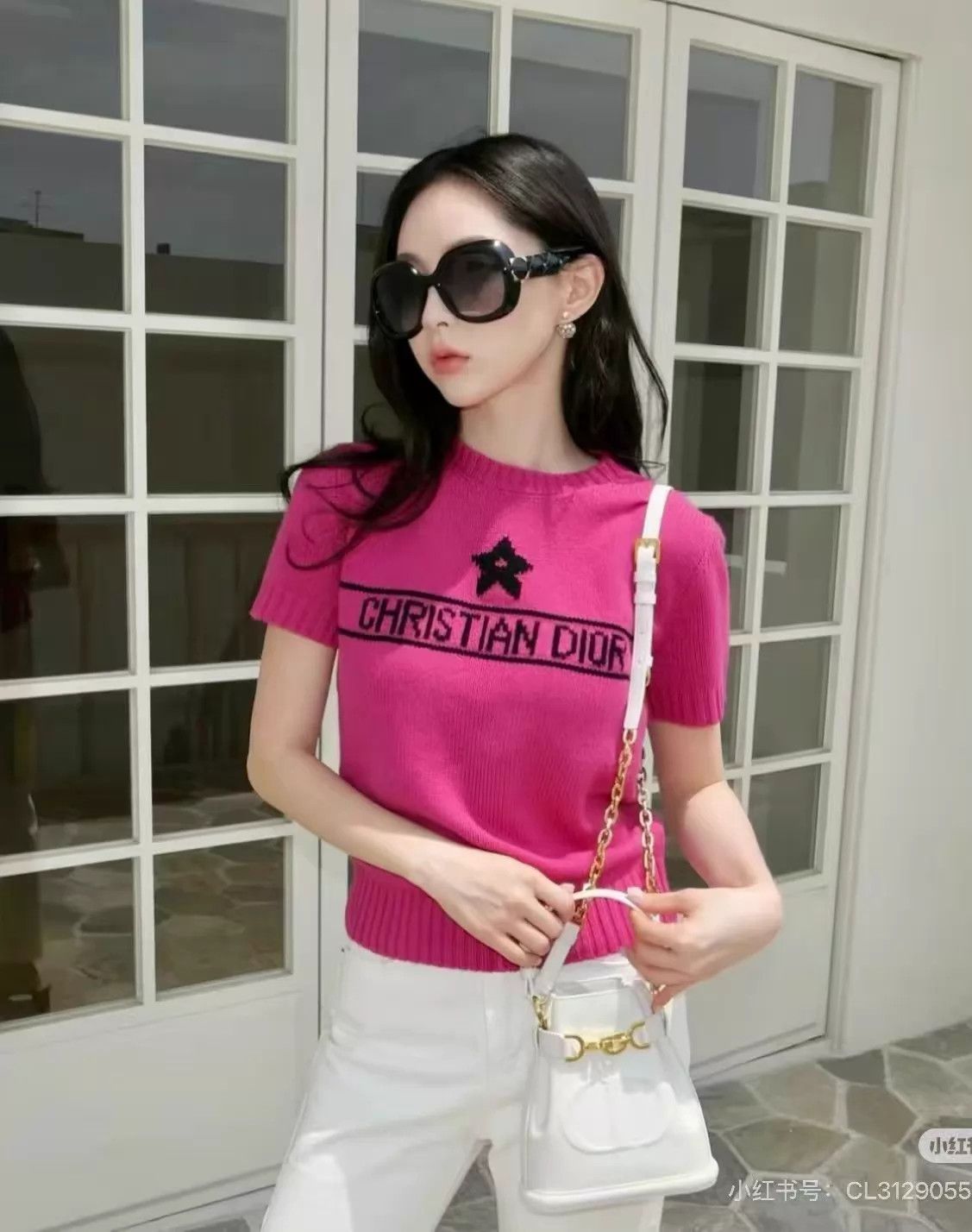 Dior Dior 24 star 100% cashmere knit short sleeve NOS 34 Size XS / US 0-2 / IT 36-38 - 5 Thumbnail