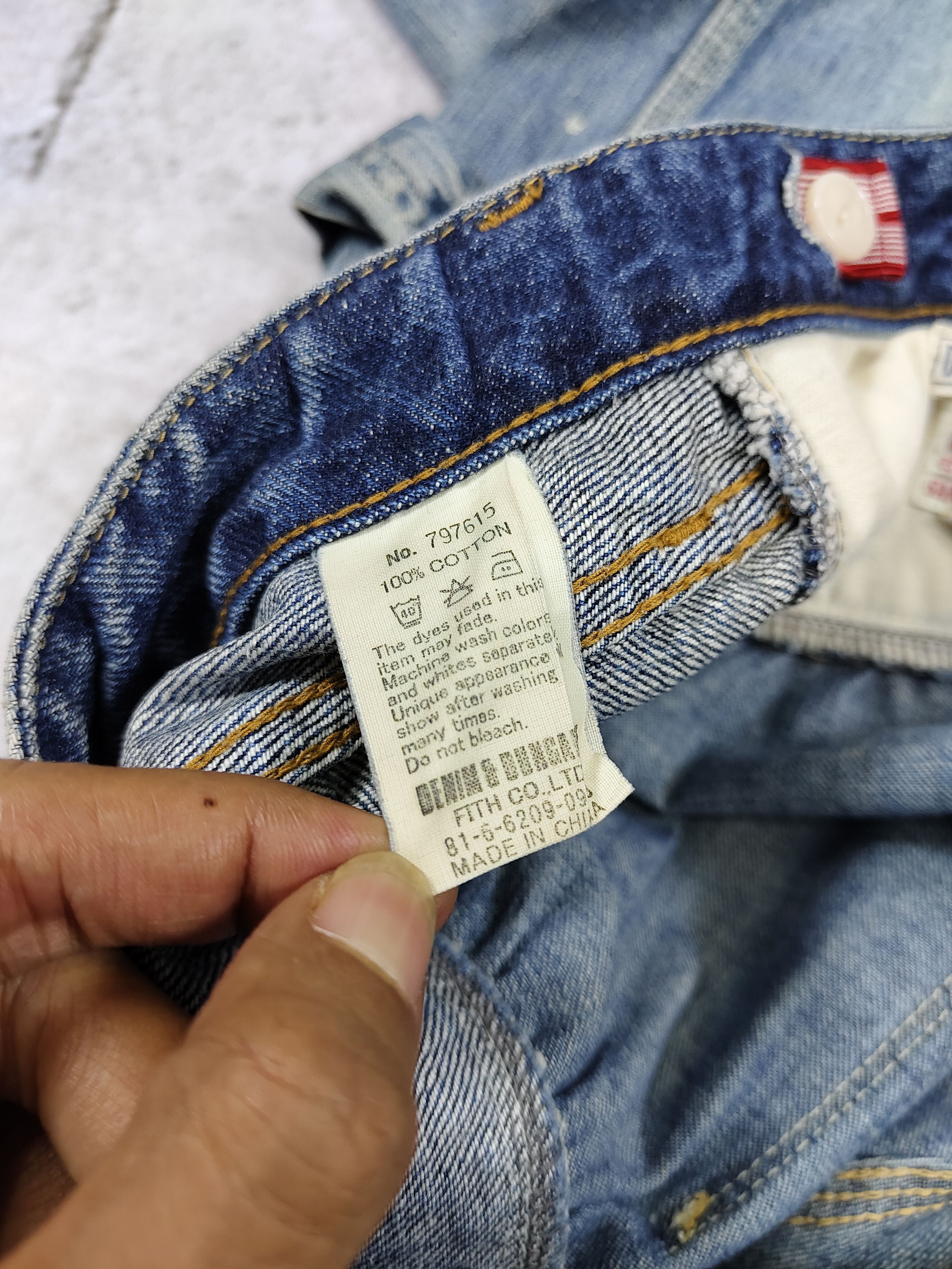 Japanese Brand 00s Denim & Dungaree- Gathered Waist Carpenter Denim Shorts Size US 31 - 10 Thumbnail