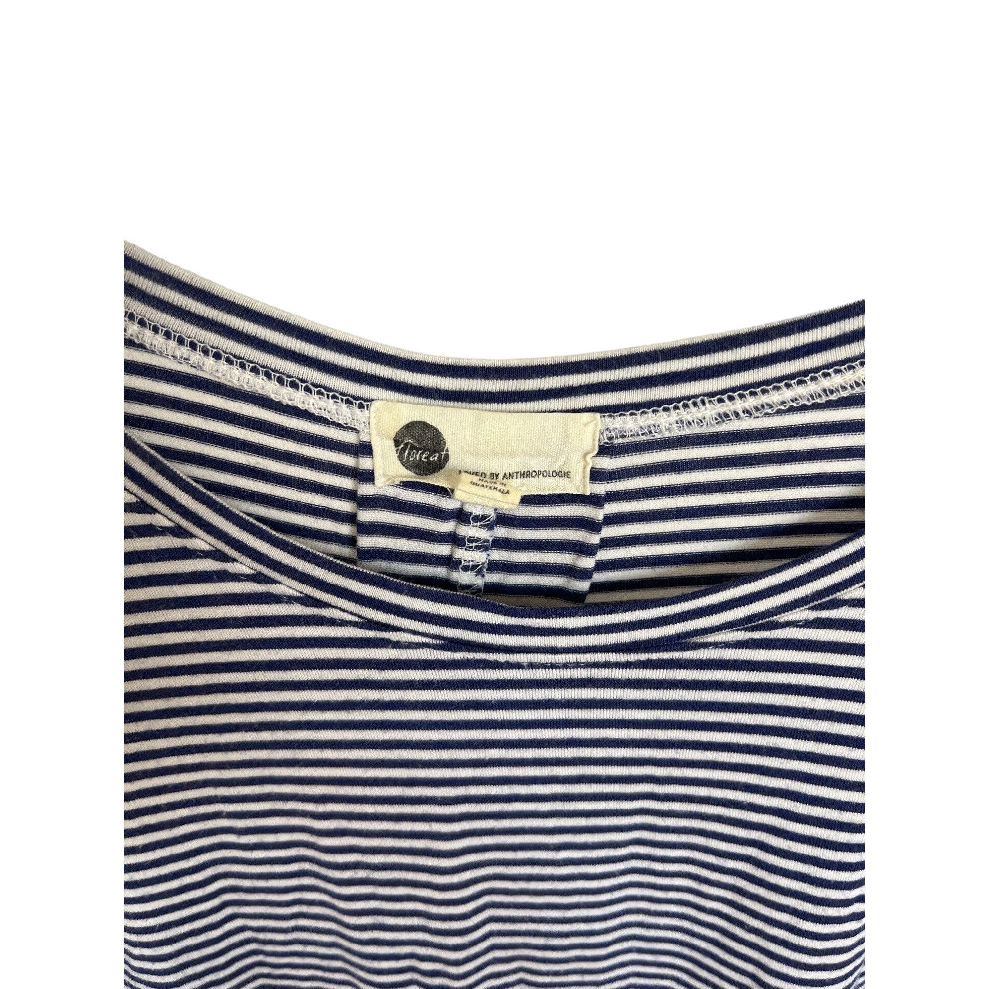 Anthropologie Floreat Nautical Striped Tunic Top By Anthropologie Rayon & Size XS / US 0-2 / IT 36-38 - 6 Thumbnail
