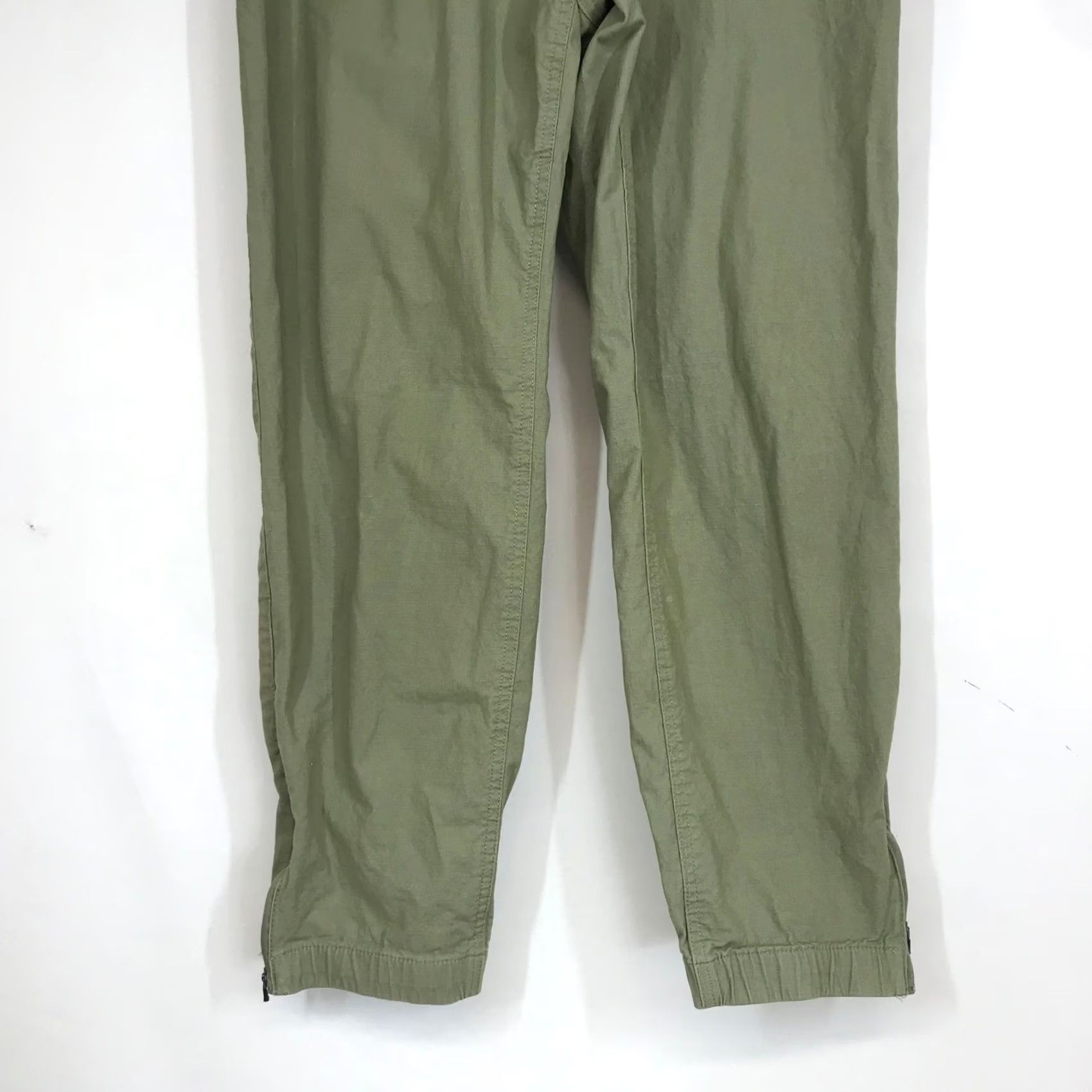 Eddie Bauer Eddie Bauer Women Olive Green Cargo Jogger Pants Drawstring Zip Ankles Size 8 Size 30" / US 8 / IT 44 - 3 Thumbnail
