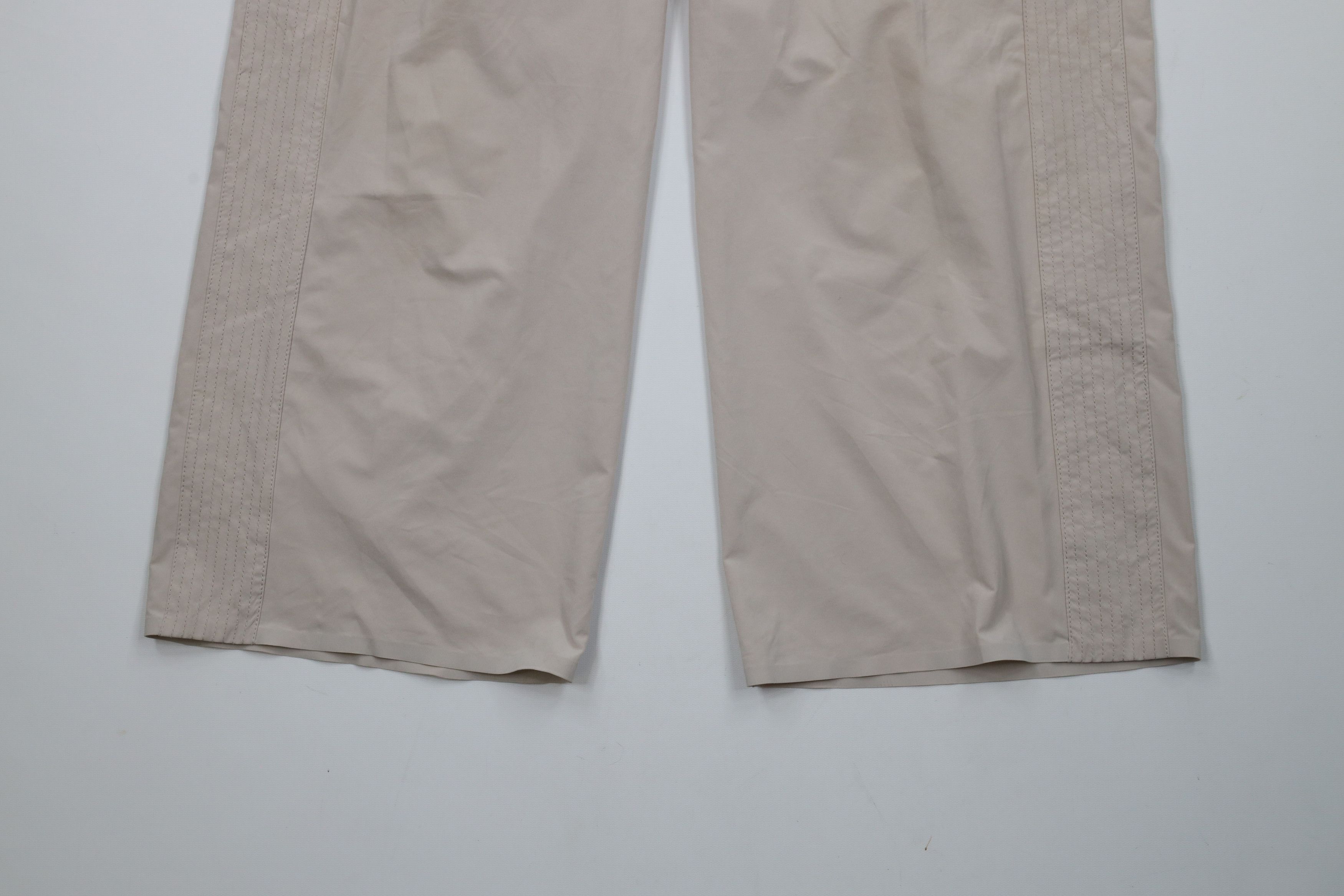 Athleta × Vintage Athleta Stretch Avenue Wide Leg Crop Pants Capris Beige Tan Size 32" / US 10 / IT 46 - 4 Thumbnail