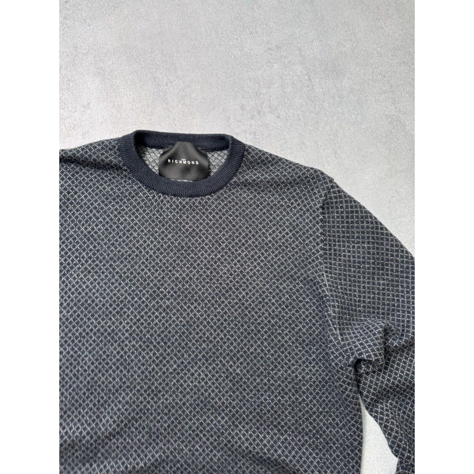 John Richmond John Richmond Sweater Jumper Size M Blue Pullover Men Size US M / EU 48-50 / 2 - 3 Thumbnail