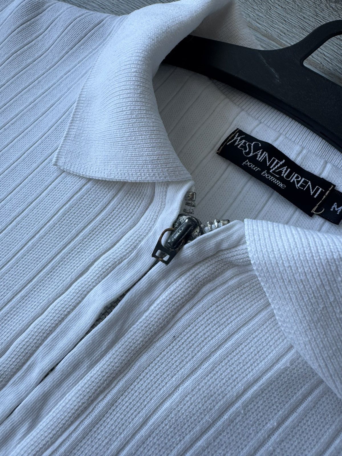 Yves Saint Laurent Vintage YSL Luxury Men's Zip Polo Size US M / EU 48-50 / 2 - 6 Thumbnail