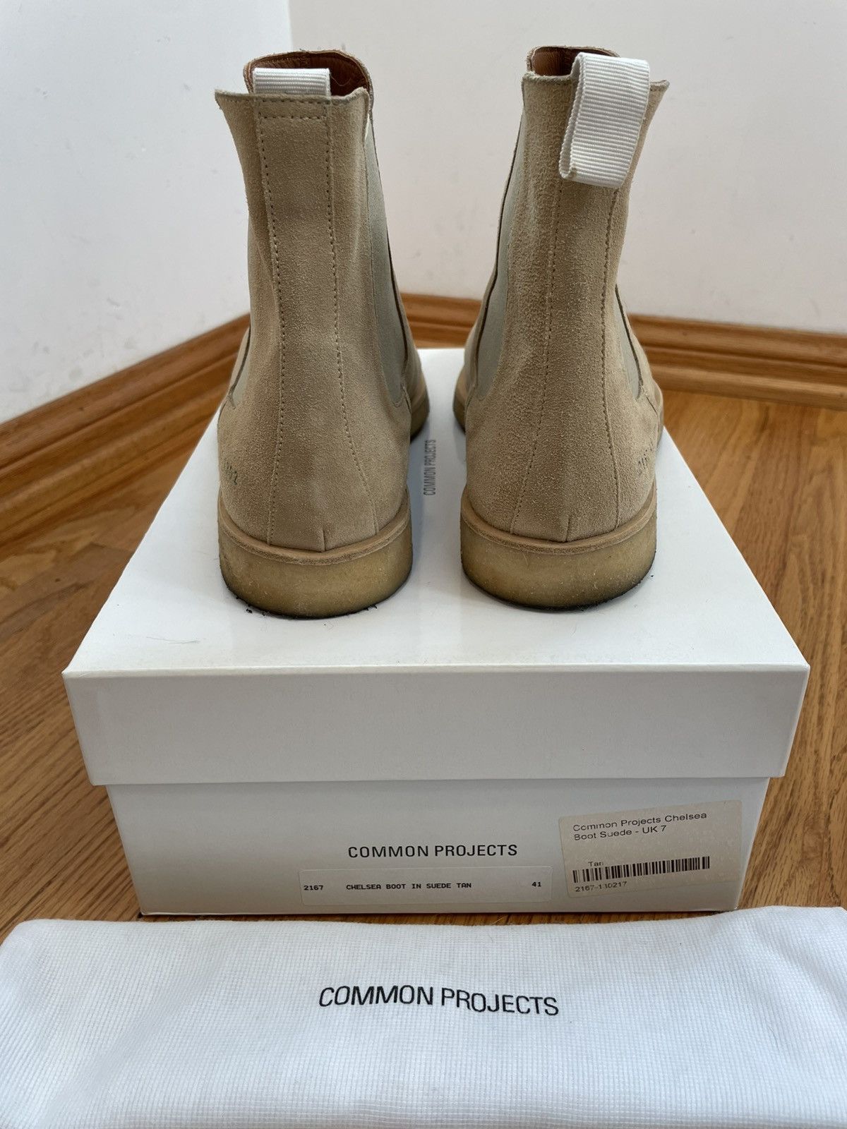 Common Projects Common Projects Tan Suede Chelsea Boots UK7/US8 Size US 8 / EU 41 - 2 Thumbnail