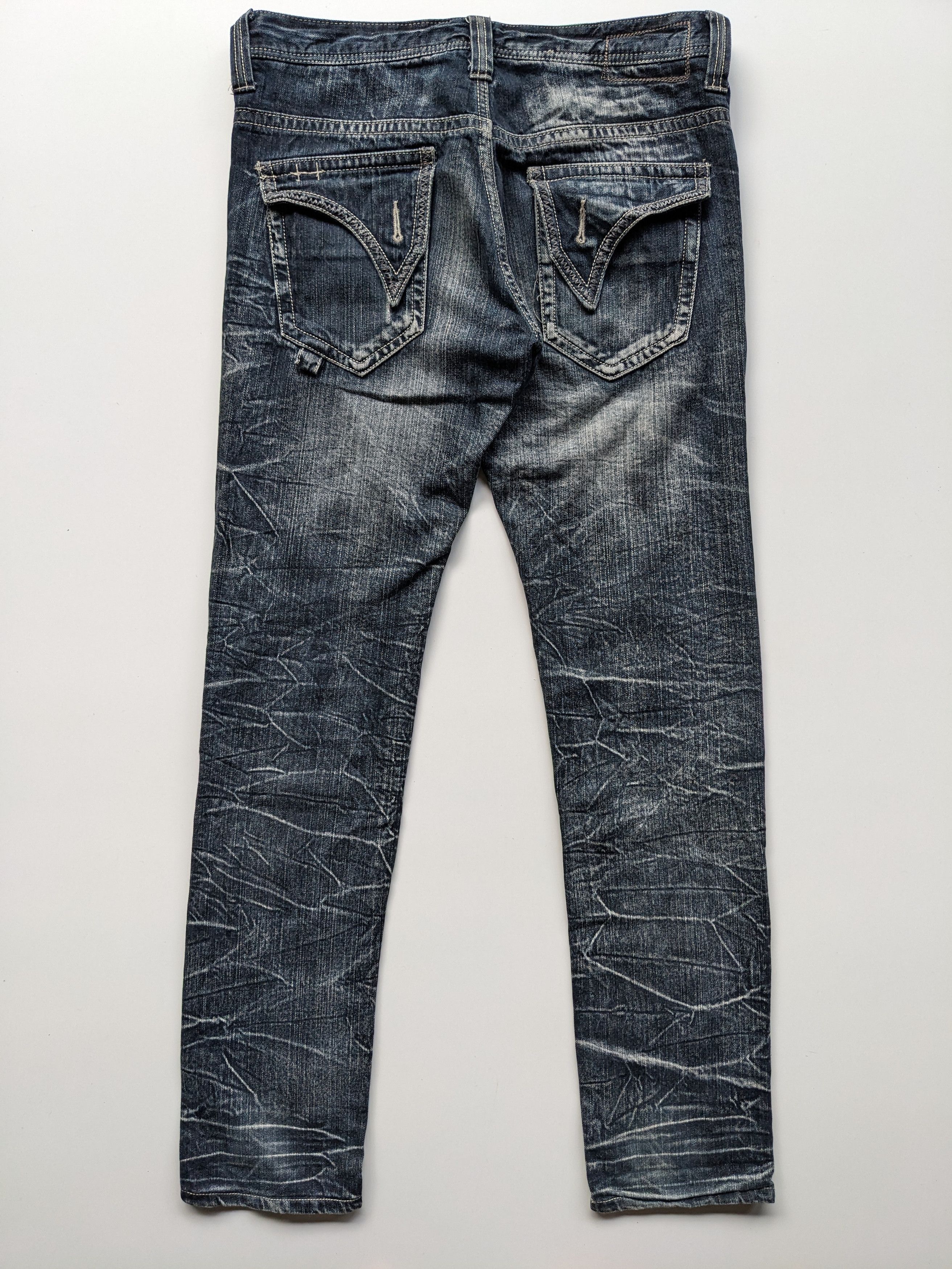 Japanese Brand Blow by Blue thunder clawmark like Hysteric Glamour jeans Size US 34 / EU 50 - 2 Thumbnail