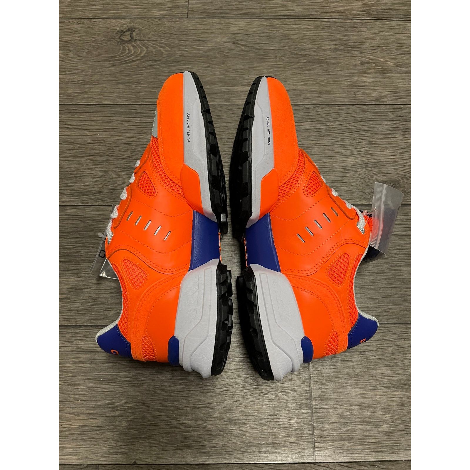 Designer × Polo Ralph Lauren NWT Polo Ralph Lauren 8.5 Men's Orange Colorblock Sneakers Size US 8.5 / EU 41-42 - 7 Thumbnail