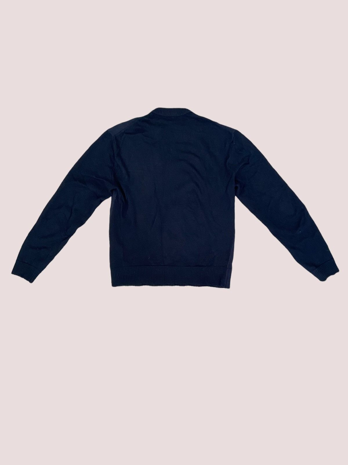 Acne Studios Acne Studios Navy Knit Sweater Unique Patch Artwork Size US M / EU 48-50 / 2 - 3 Thumbnail