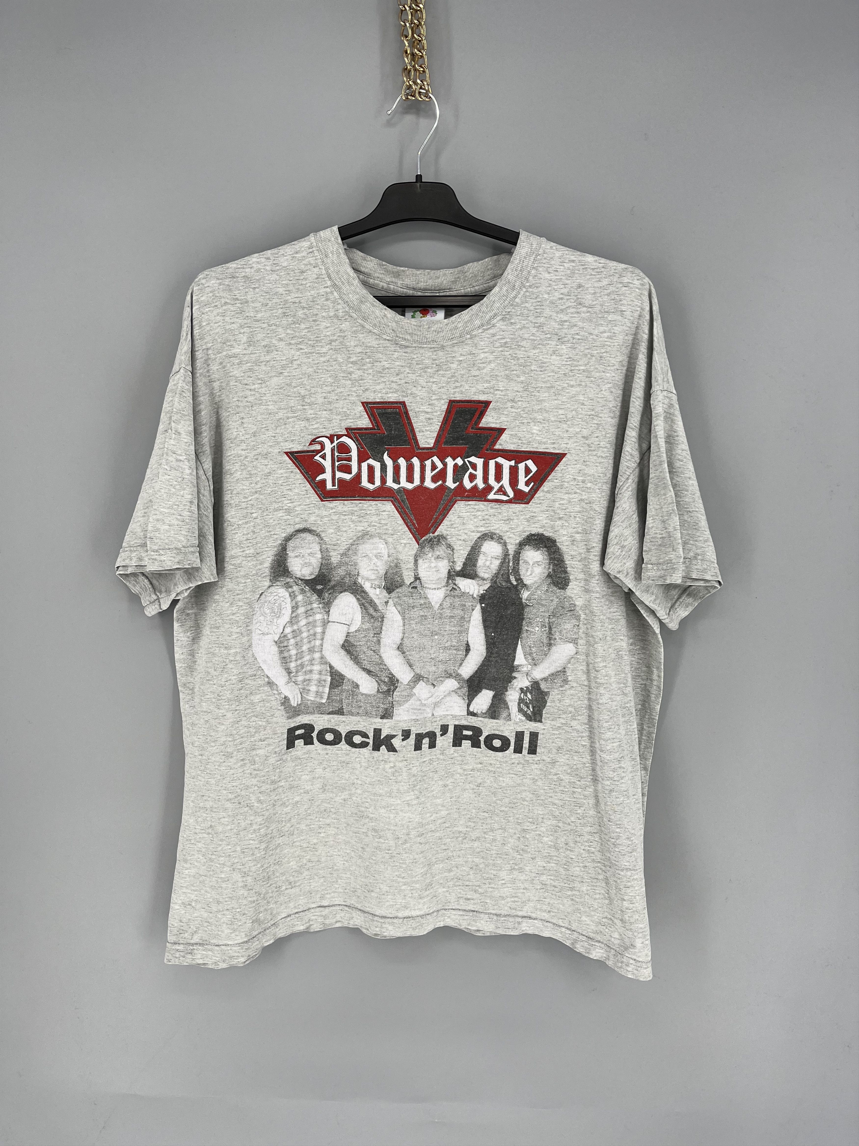 Band Tees Vintage 90s AC/DC Powerage Tshirt Big Logo Band Tee Size US XL / EU 56 / 4 - 1 Thumbnail