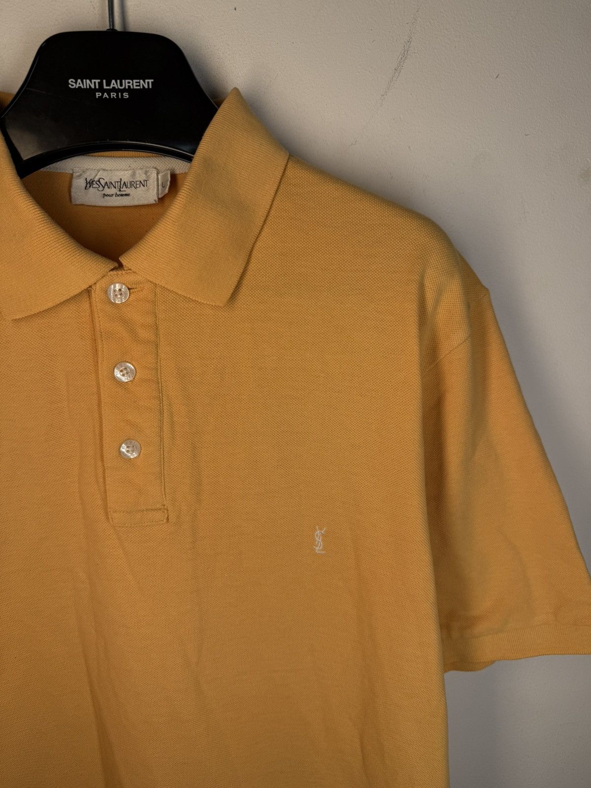Yves Saint Laurent Peach YSL Polo Shirt Orange YSL Shirt Summer YSL Tee Size US L / EU 52-54 / 3 - 15 Thumbnail