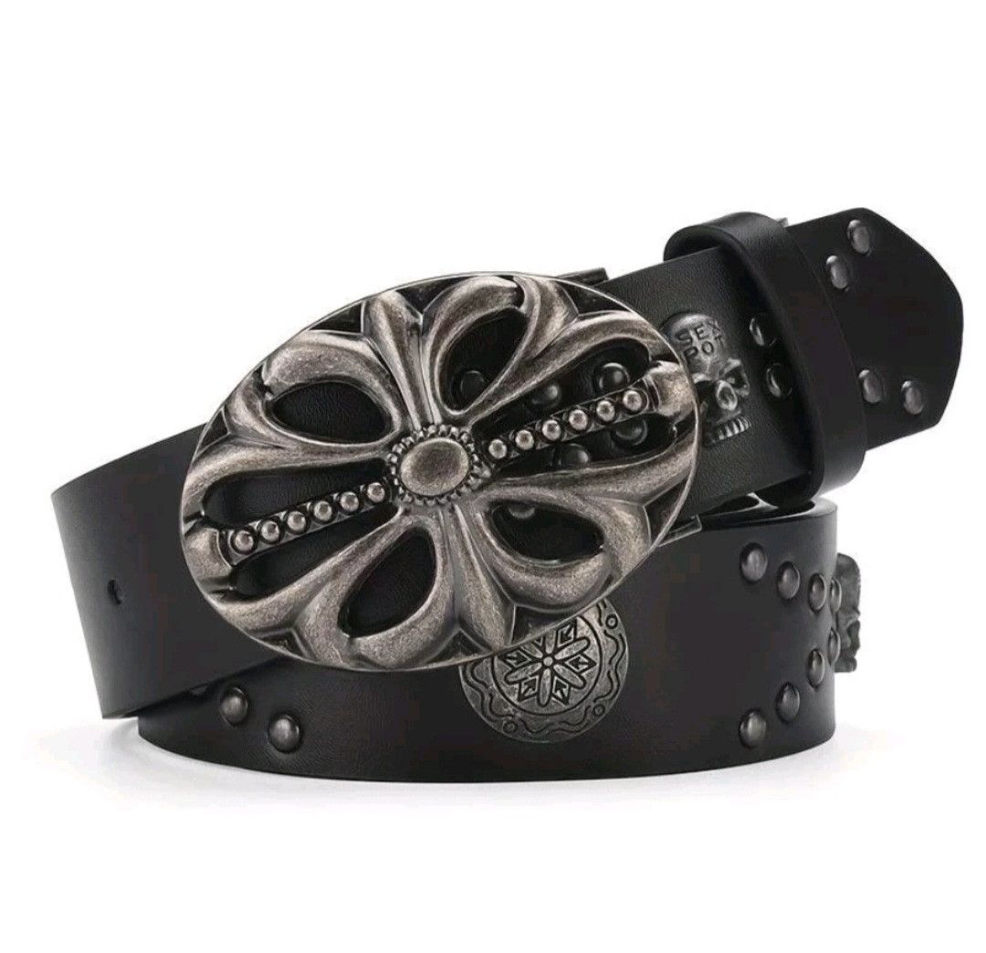 💥Skeleton Punk rock streetwear Japanese style belt
