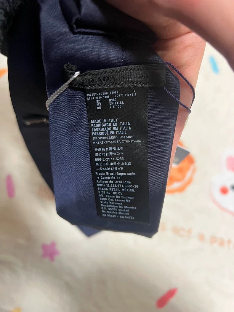 Prada Prada Tie with Triangle Logo for Sale-2506 Size ONE SIZE - 5 Thumbnail