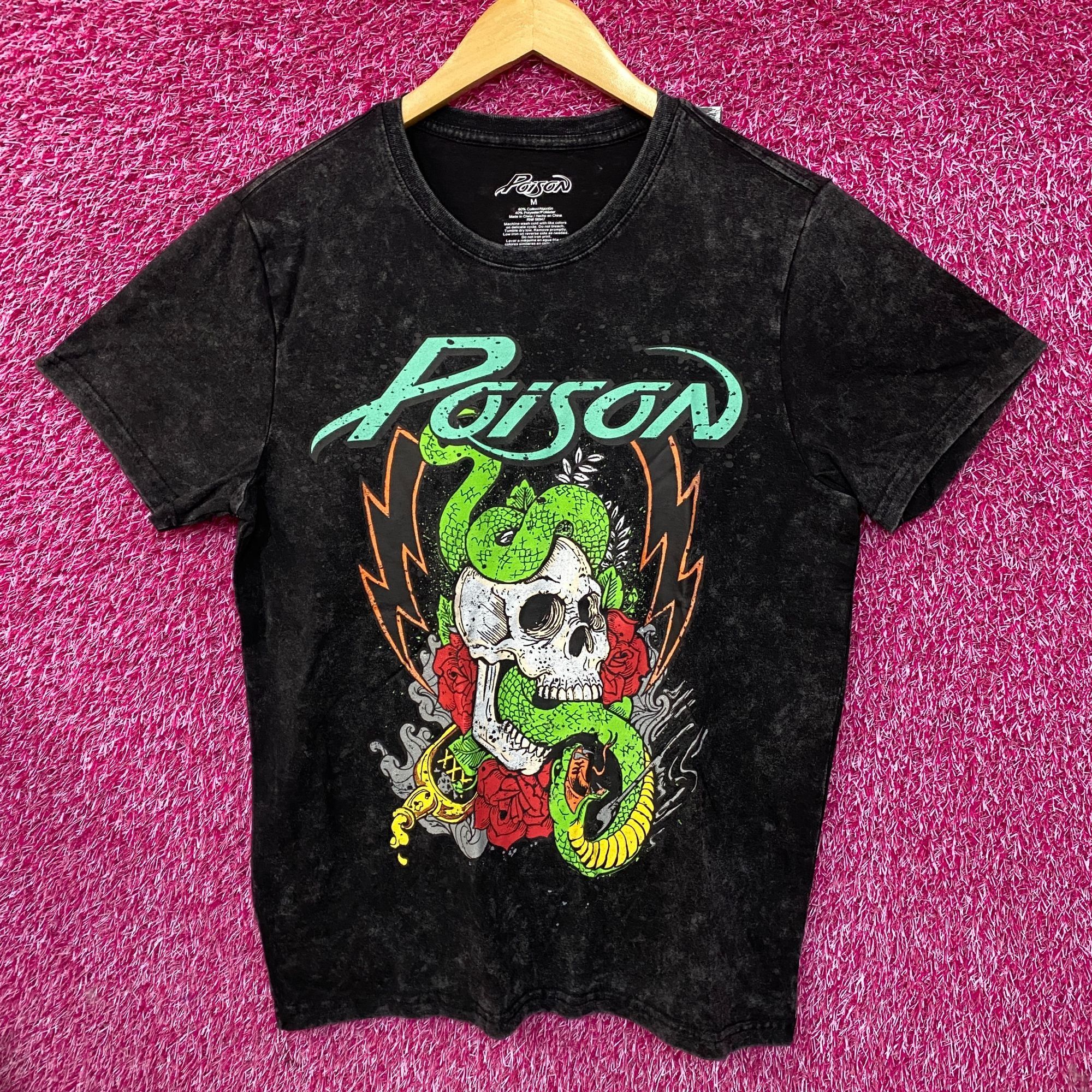 Other Poison Snakes and Skulls Mineral Wash Rock Band T-Shirt Medi Size US M / EU 48-50 / 2 - 1 Thumbnail