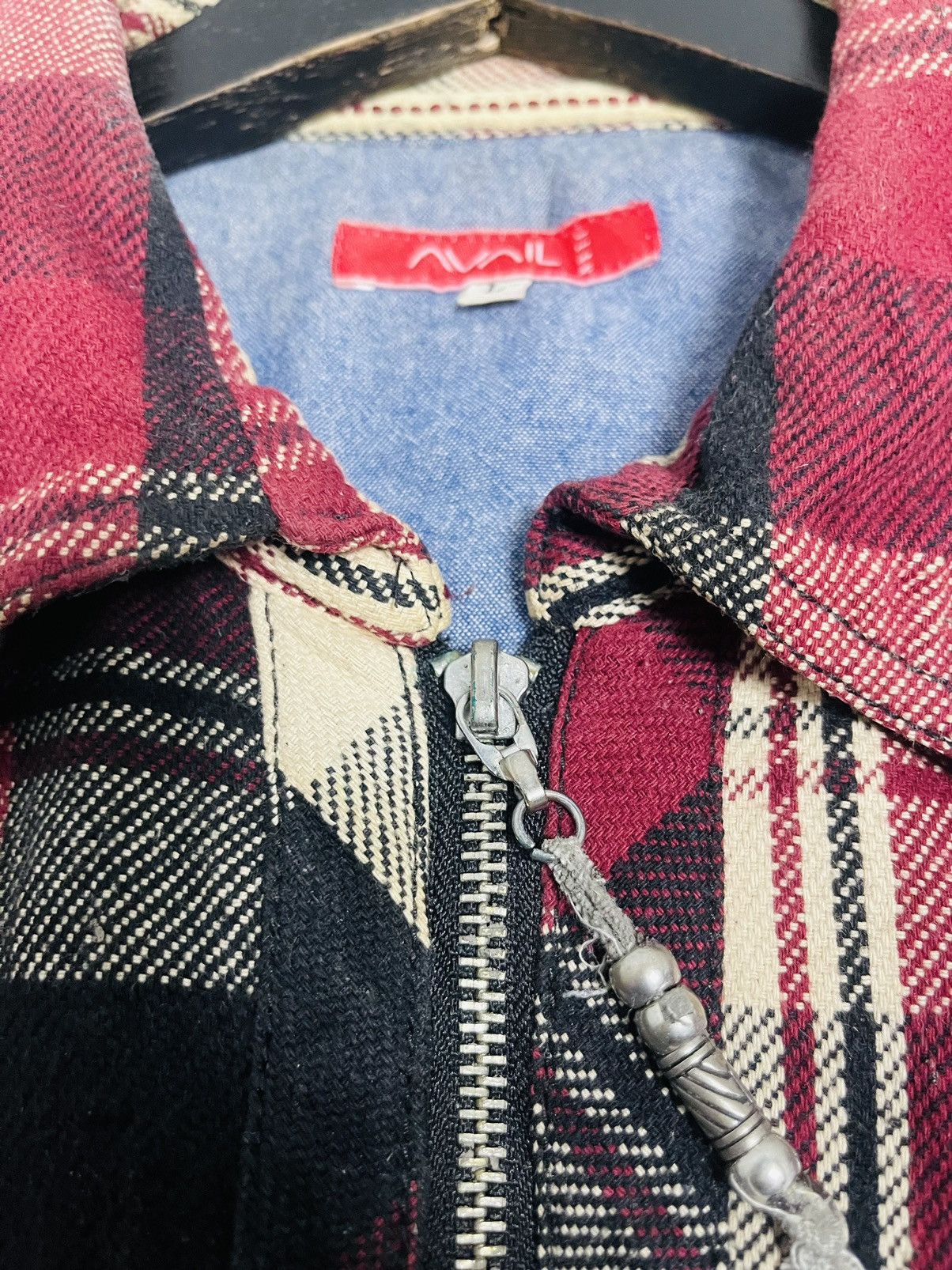 Japanese Brand Avail Jean Zipper Jacket (21) Size US L / EU 52-54 / 3 - 7 Thumbnail