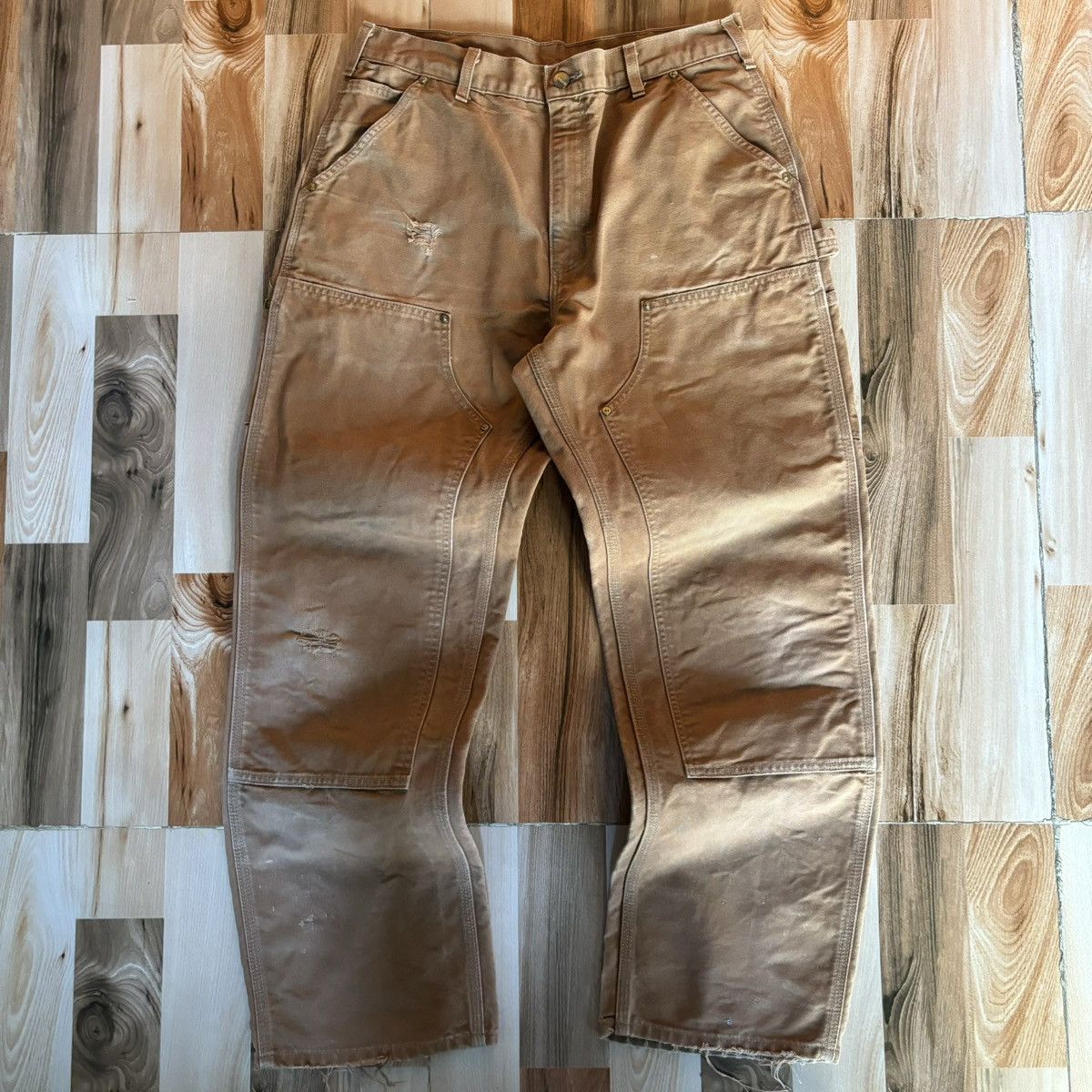 Carhartt × Streetwear × Vintage Crazy Vintage Faded Carhartt 
