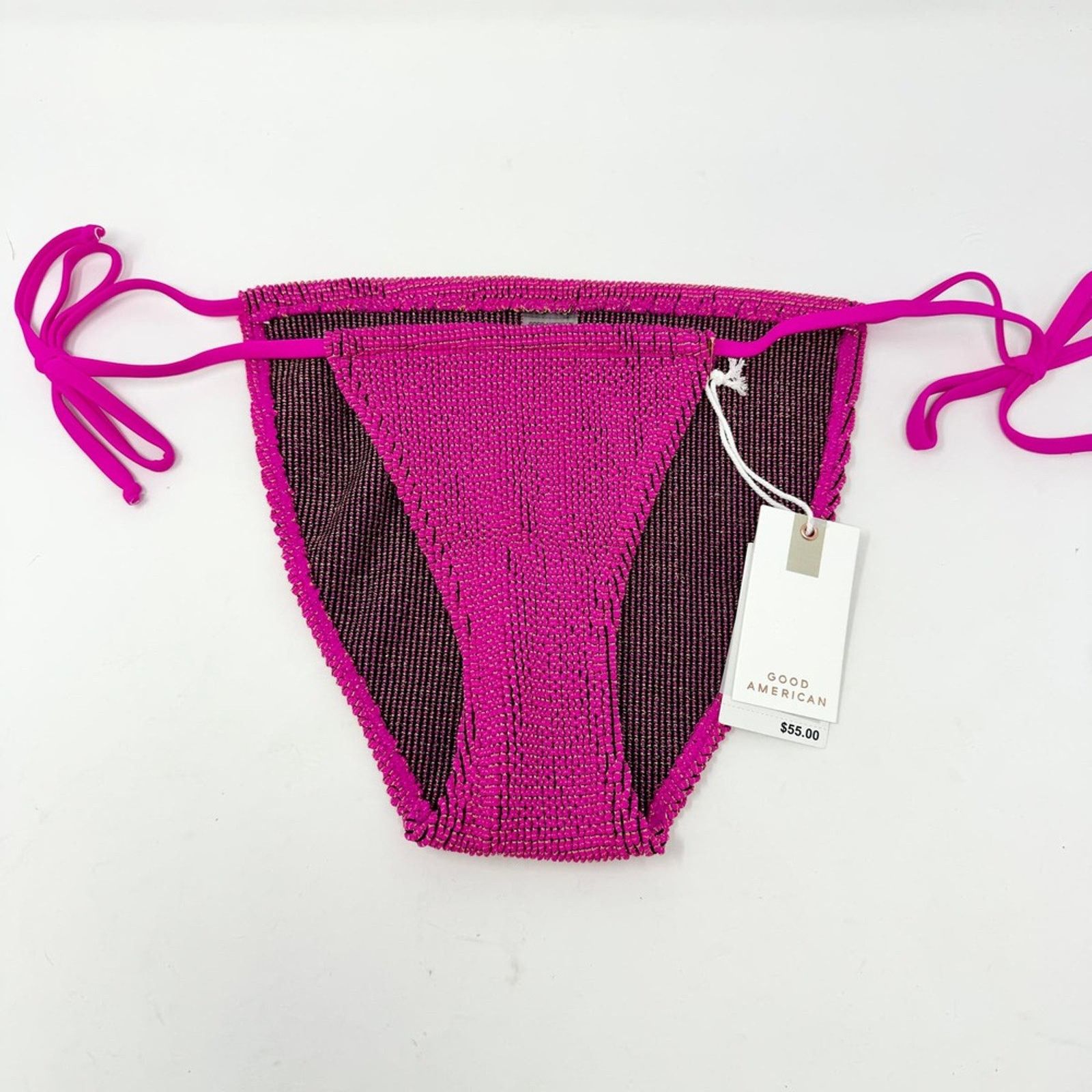 Good American Good American Tiny Metallic Bottom Size 3/4 L/XL Size L / US 10 / IT 46 - 2 Thumbnail