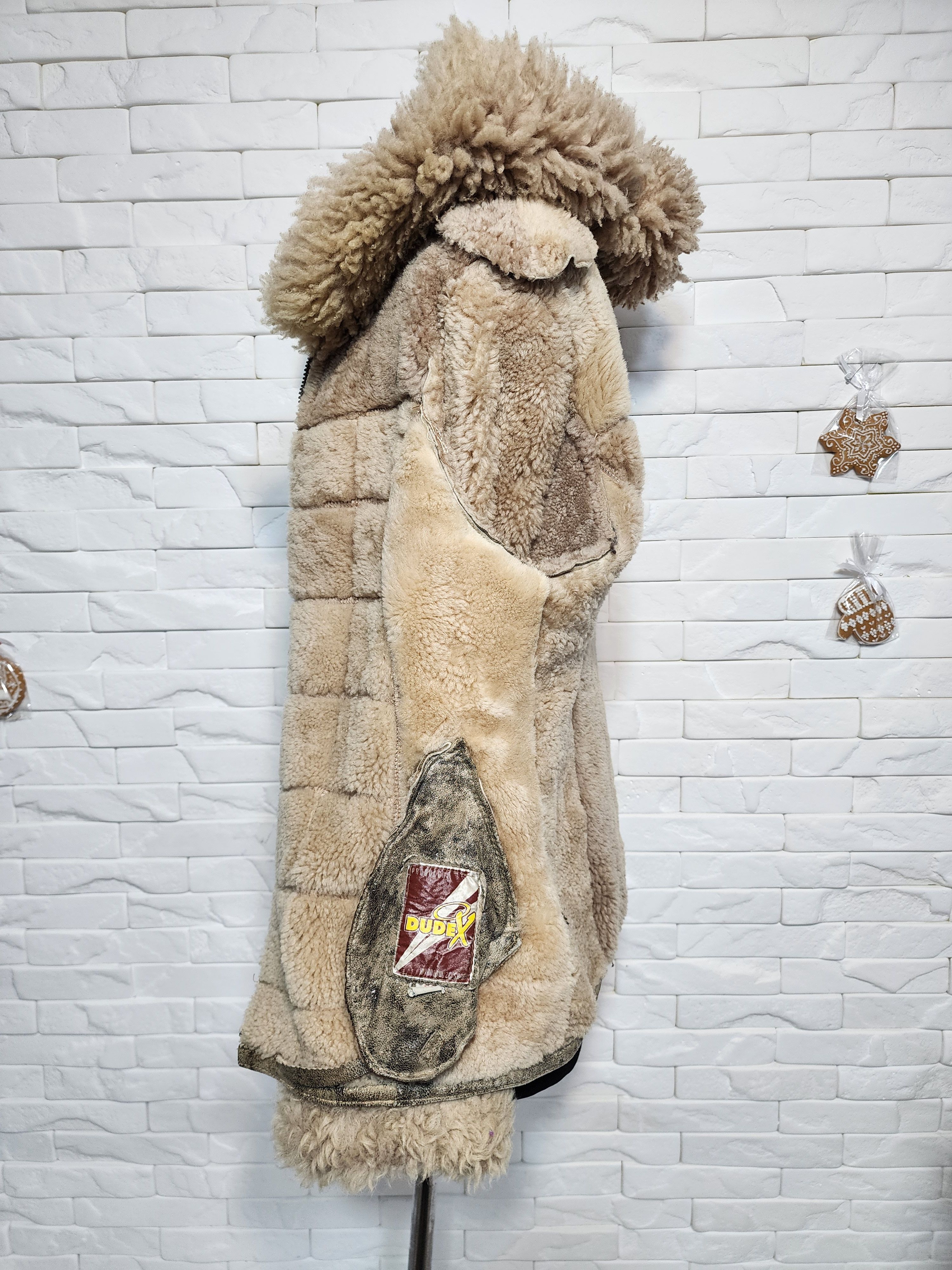 Furla Brown Sheepskin Coat: Women's Fur Hooded Winter Jacket Size L / US 10 / IT 46 - 9 Thumbnail