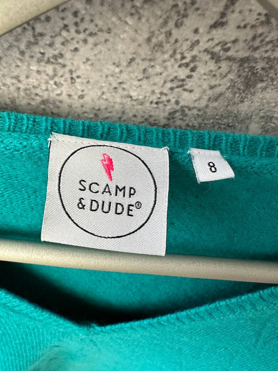 Other Scamp & Dude Teal Pointelle Knitted Jumper Sweater Size S / US 4 / IT 40 - 11 Thumbnail