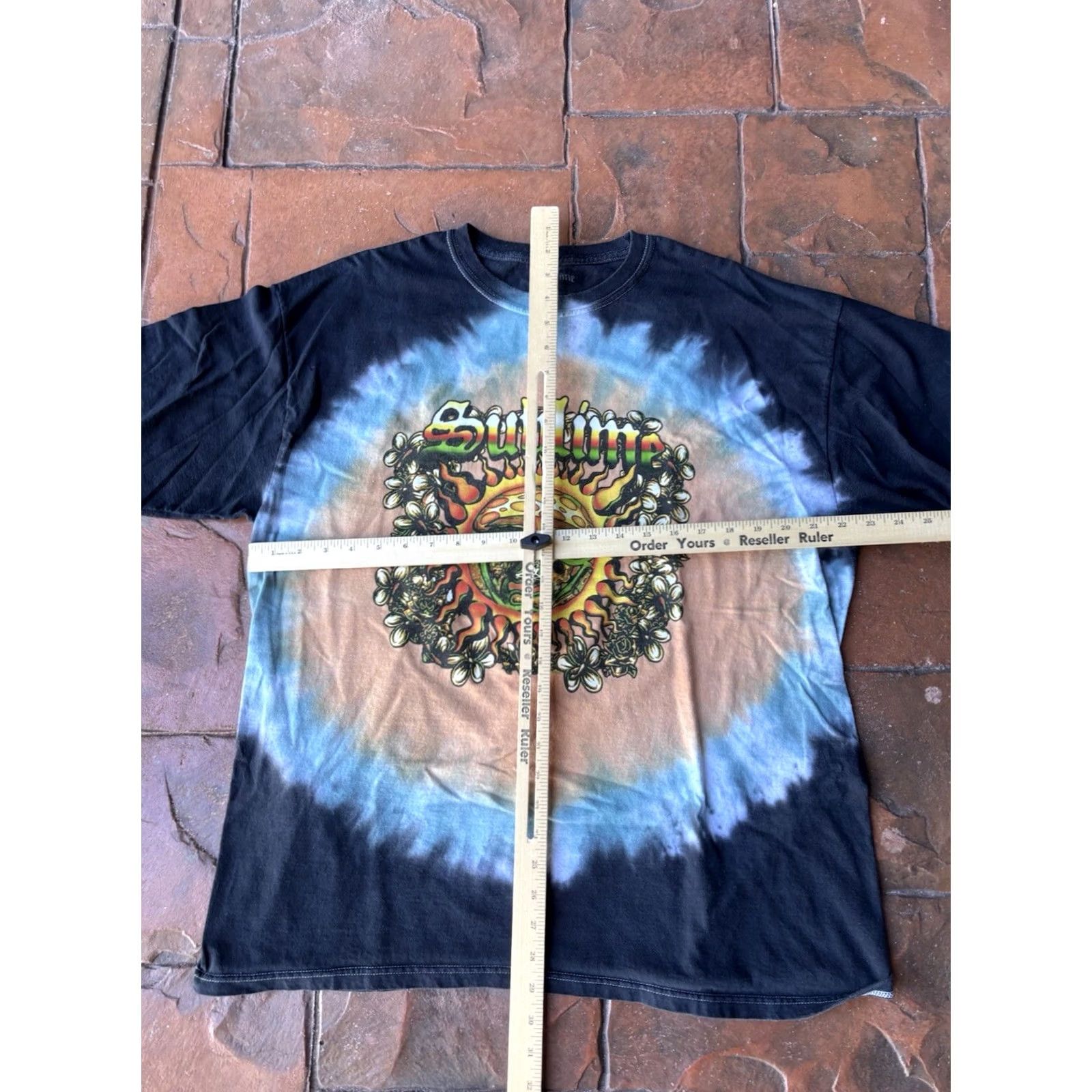Vintage Sublime Shirt XL Black Crew Neck Tie Dye Sun Graphic Band Rock Tour T-Shirt Mens VINTAGE? Size US XL / EU 56 / 4 - 4 Thumbnail