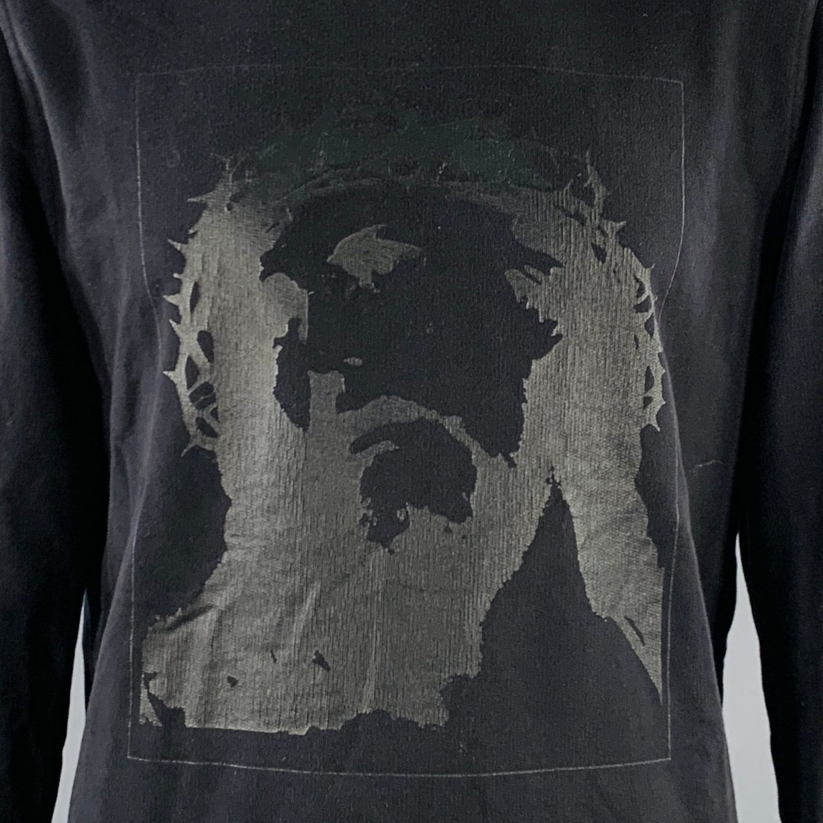 Givenchy L Black Jesus Graphic Cotton Cuban Fit Crew Neck Sweatshirt Size US L / EU 52-54 / 3 - 2 Thumbnail