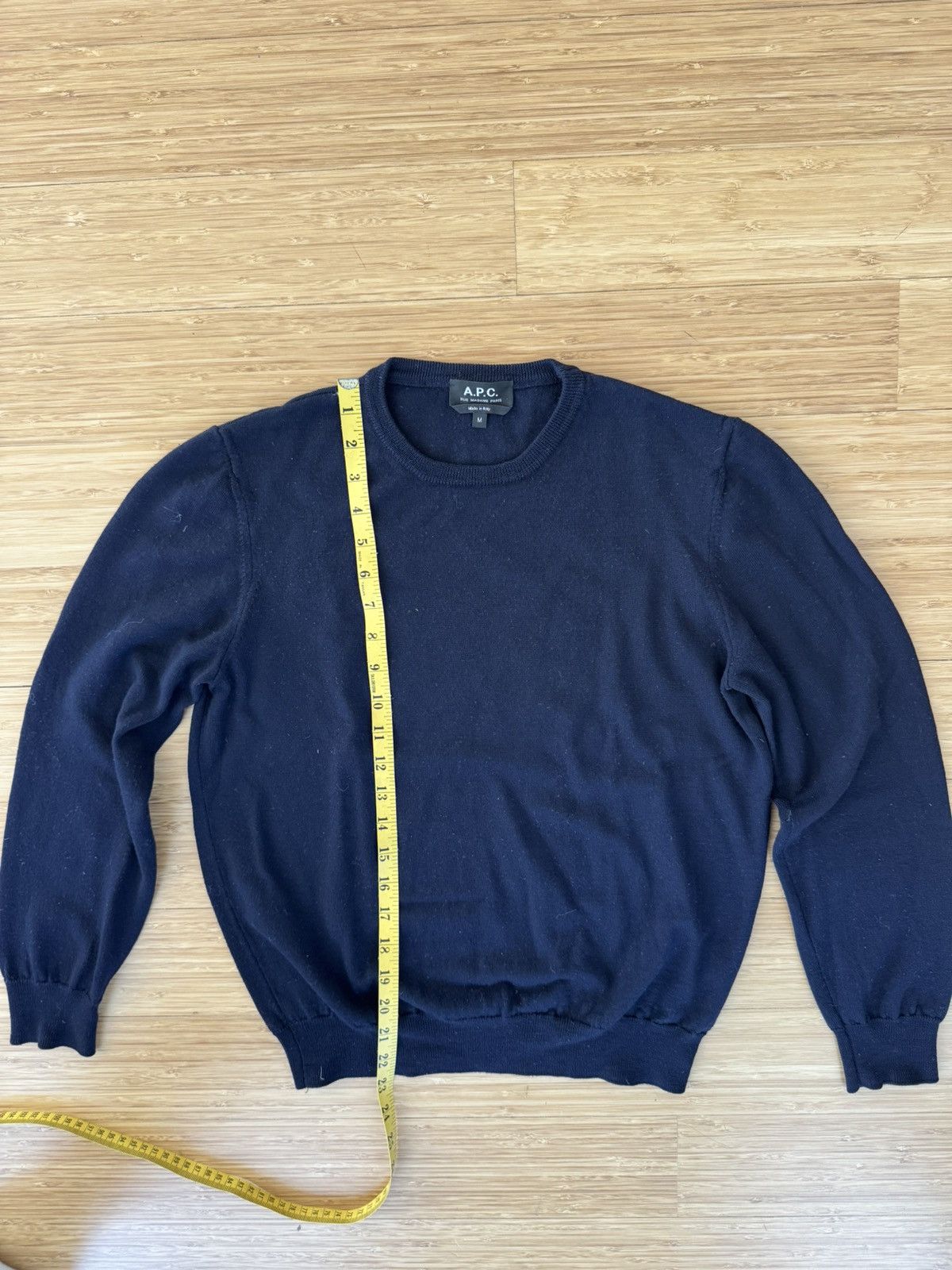 A.P.C. A.P.C Merino Wool Navy Sweater Size US S / EU 44-46 / 1 - 4 Thumbnail