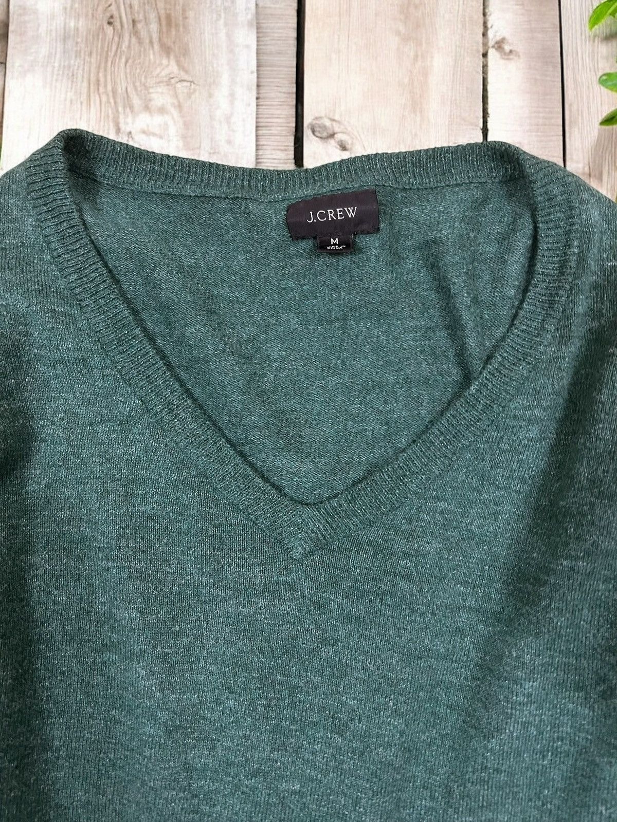 J.Crew J.Crew Dark Green V Neck pull size M Size US M / EU 48-50 / 2 - 5 Thumbnail