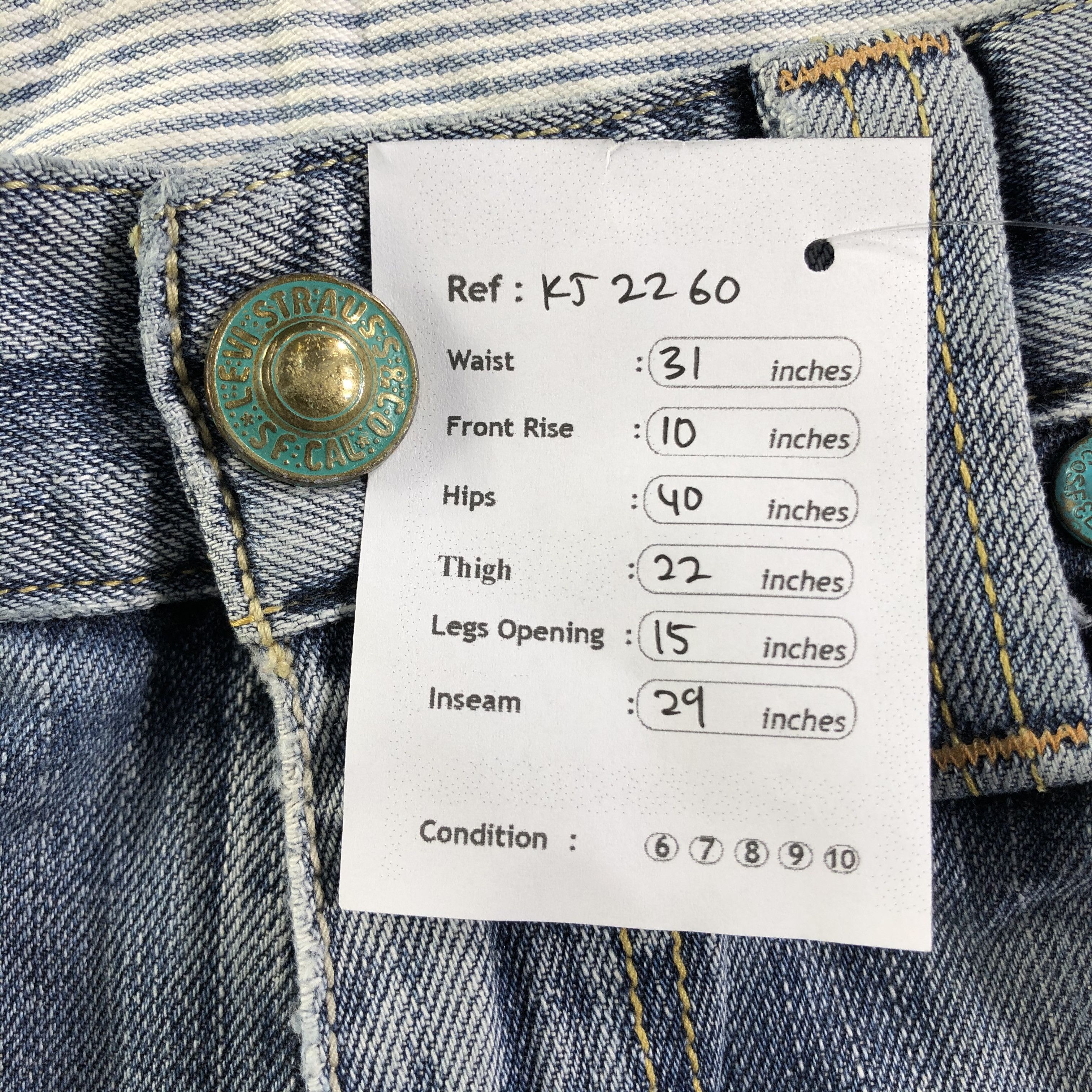 Levi's Distress Vintage Levis 502 Jeans Medium Wash Denim KJ2260 Size US 30 / EU 46 - 16 Thumbnail
