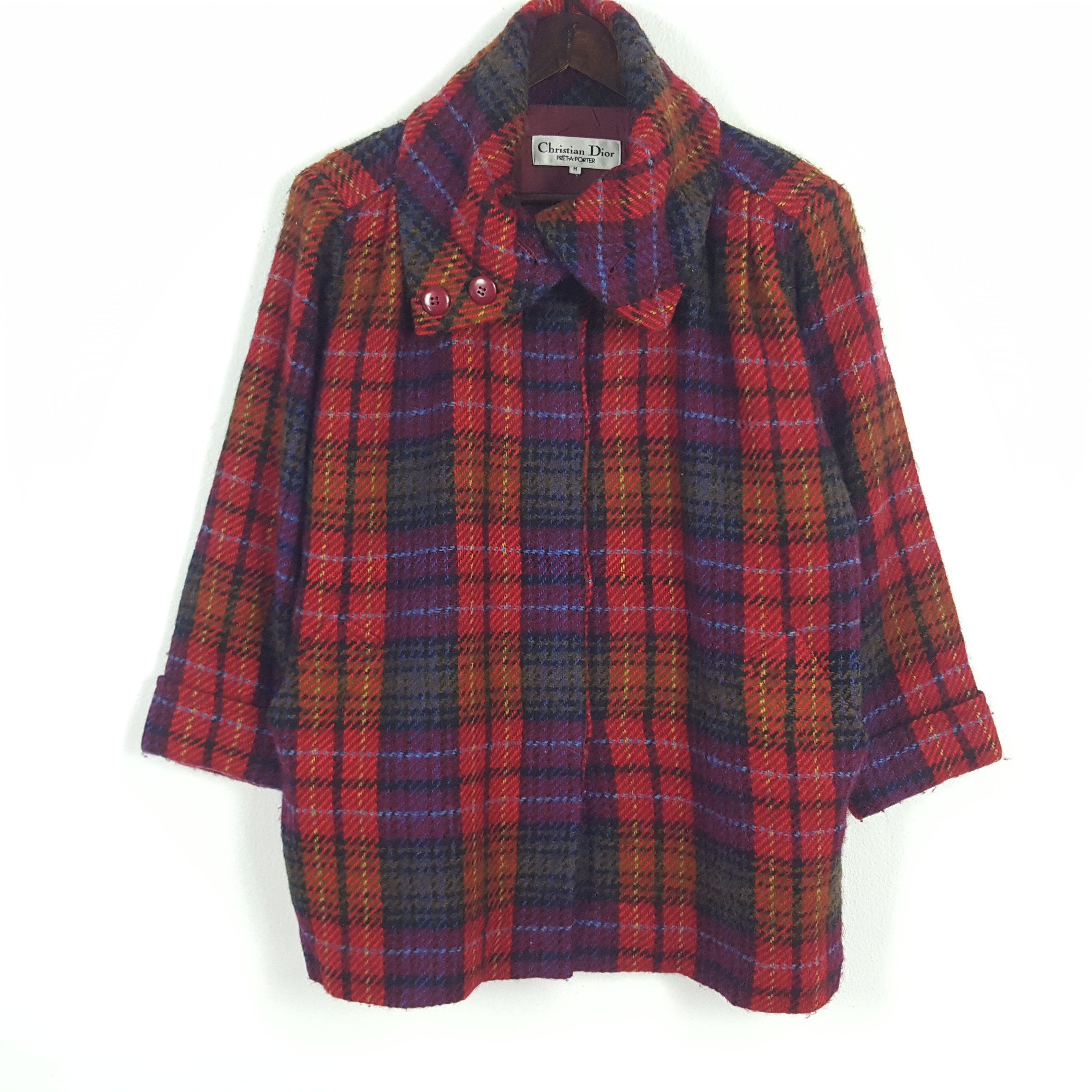 Christian Dior Monsieur × Vintage Vintage Christian Dior Wool Trench Coat Jacket Size M / US 6-8 / IT 42-44 - 1 Thumbnail