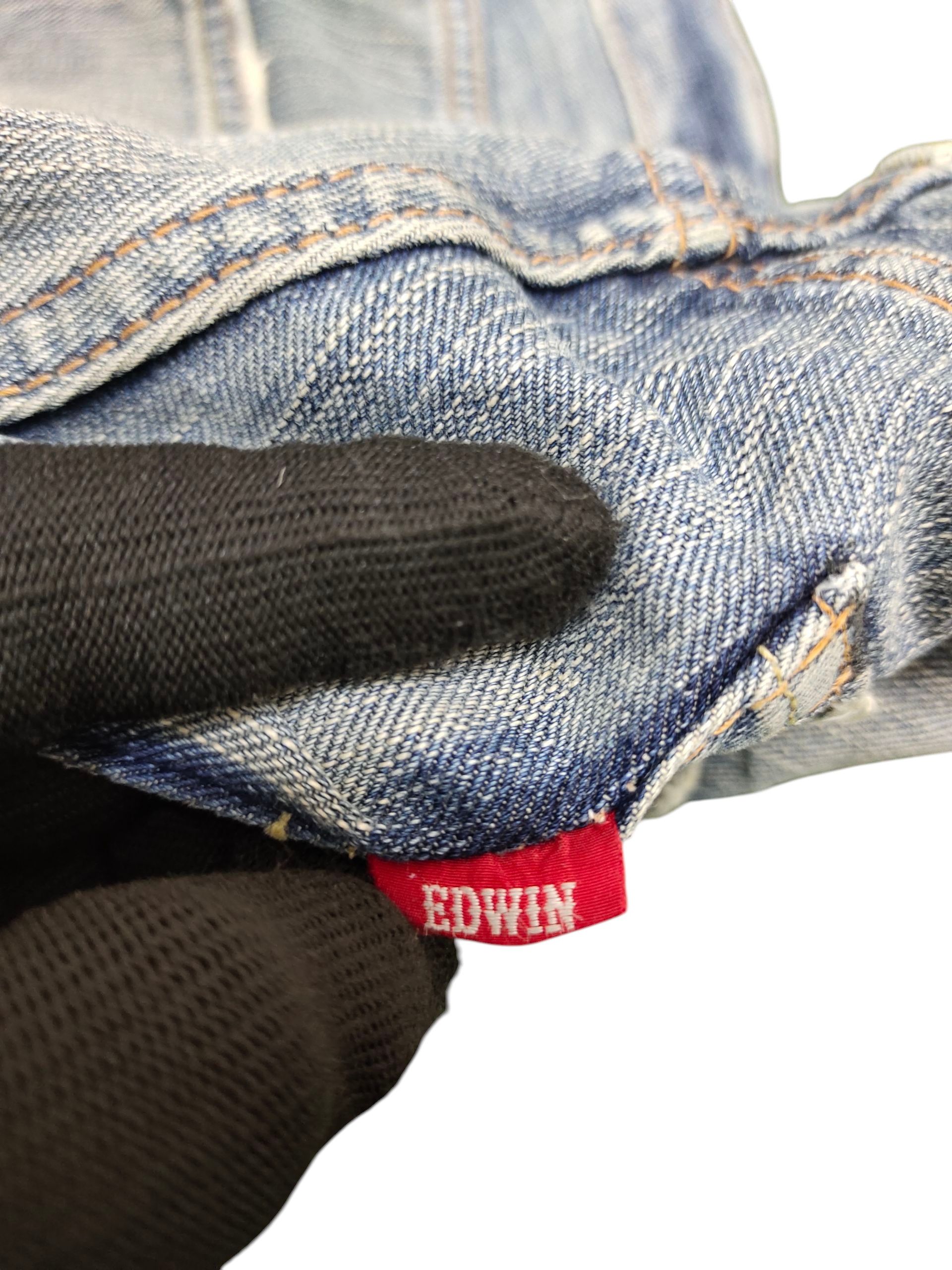 Kapital Vintage 90s Edwin Boro Patchwork Clawmark Distress Jeans Size US 30 / EU 46 - 11 Thumbnail