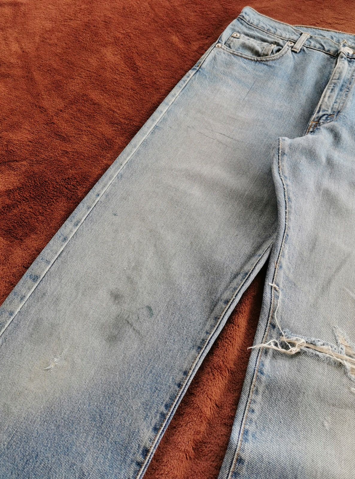 Levi's 90s Vintage Levis Silvertab Distressed Denim Jeans Size US 32 / EU 48 - 10 Thumbnail