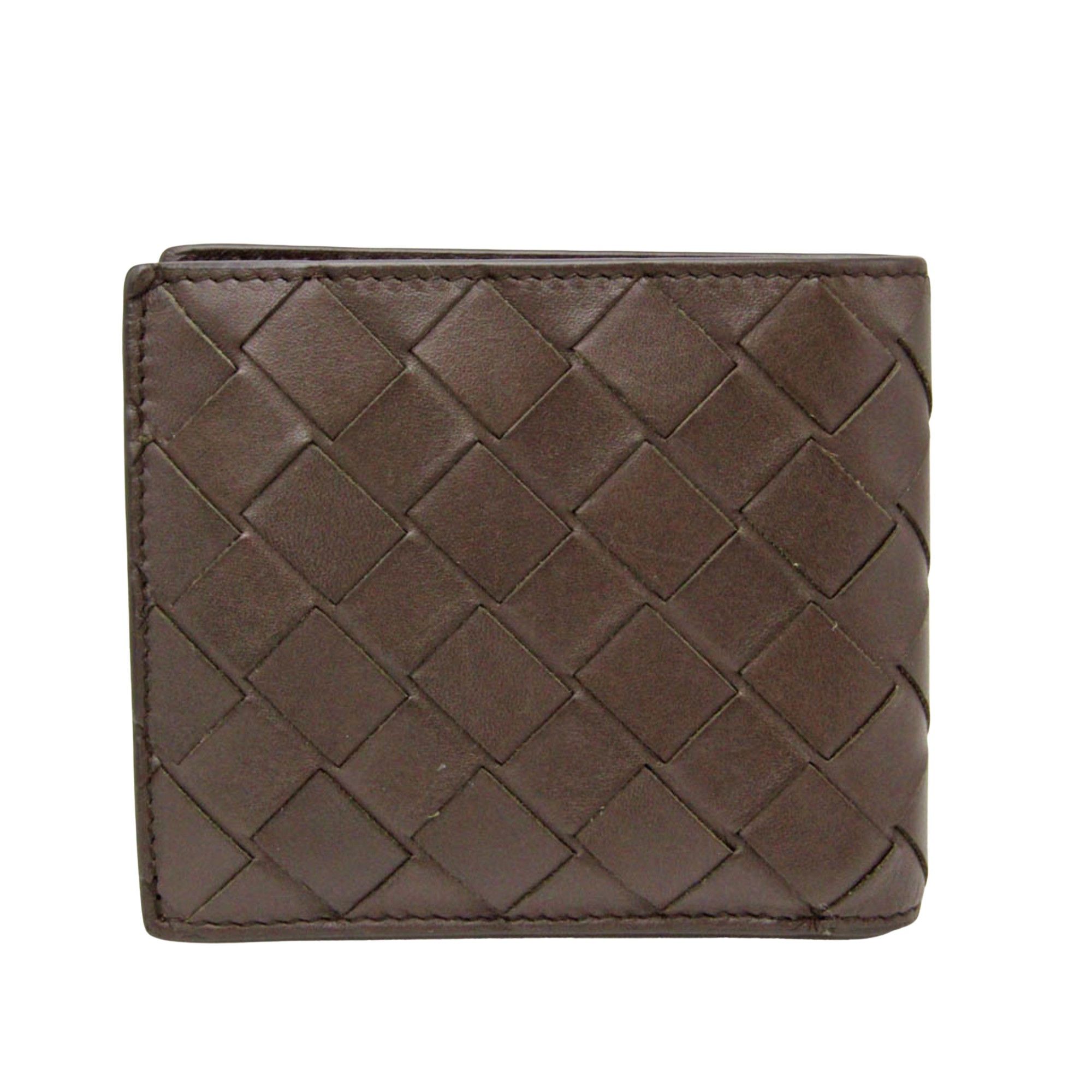 Bottega Veneta Intrecciato Brown Leather Wallet (Pre-Owned) Size ONE SIZE - 1 Thumbnail
