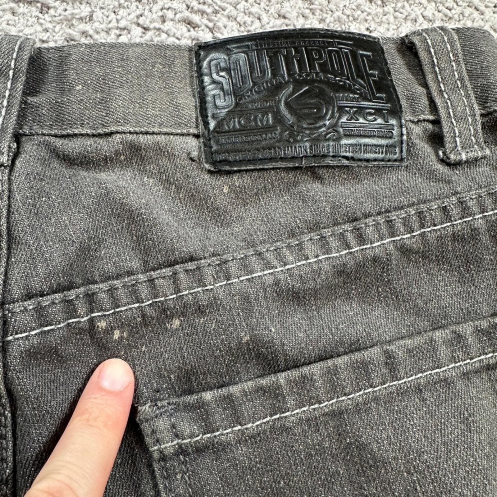 Southpole Y2K Southpole Mens Jeans 30x32 Grey Wash Straight Leg Denim Size US 30 / EU 46 - 6 Thumbnail