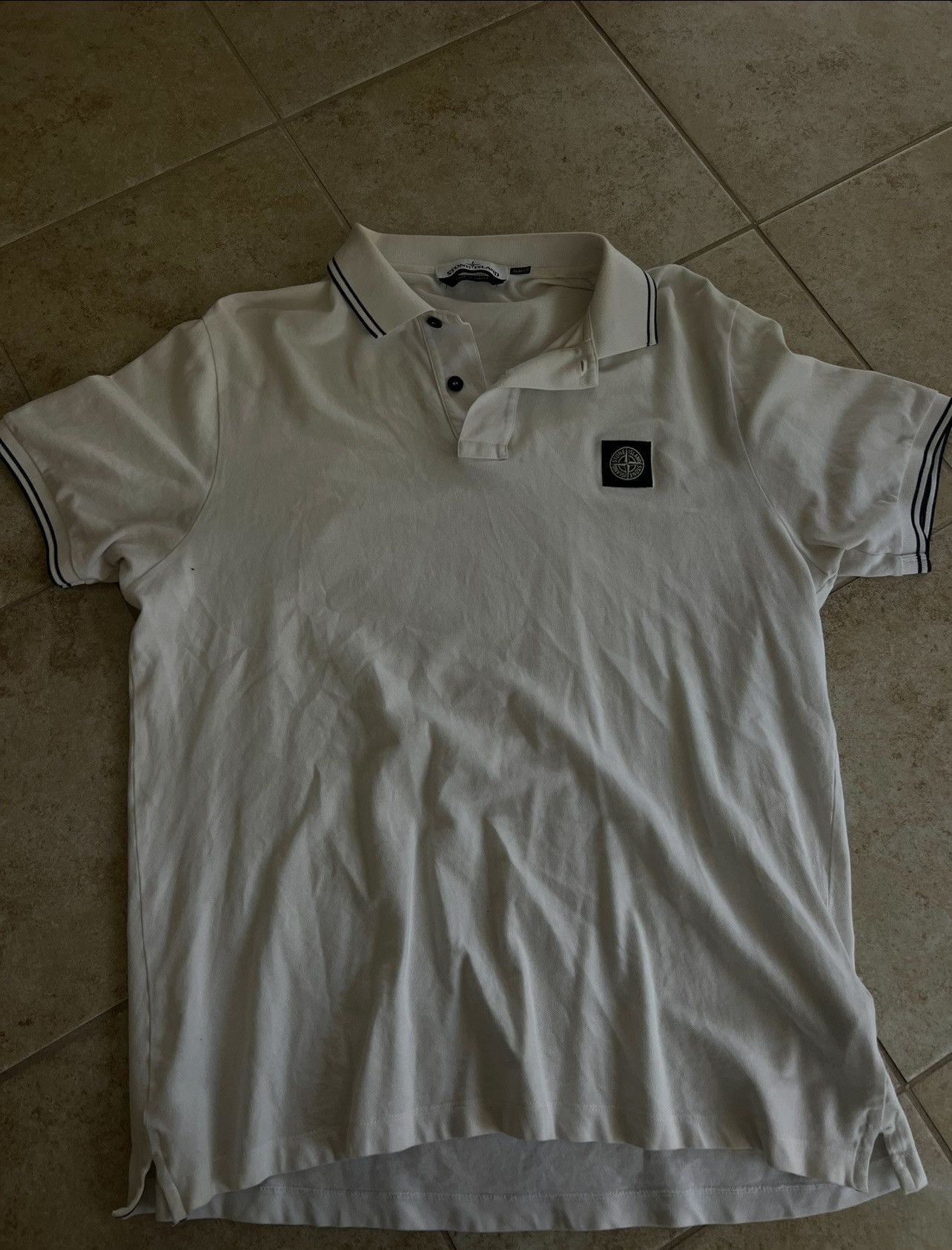 Stone Island Stone Island White Polo Size US XL / EU 56 / 4 - 1 Thumbnail