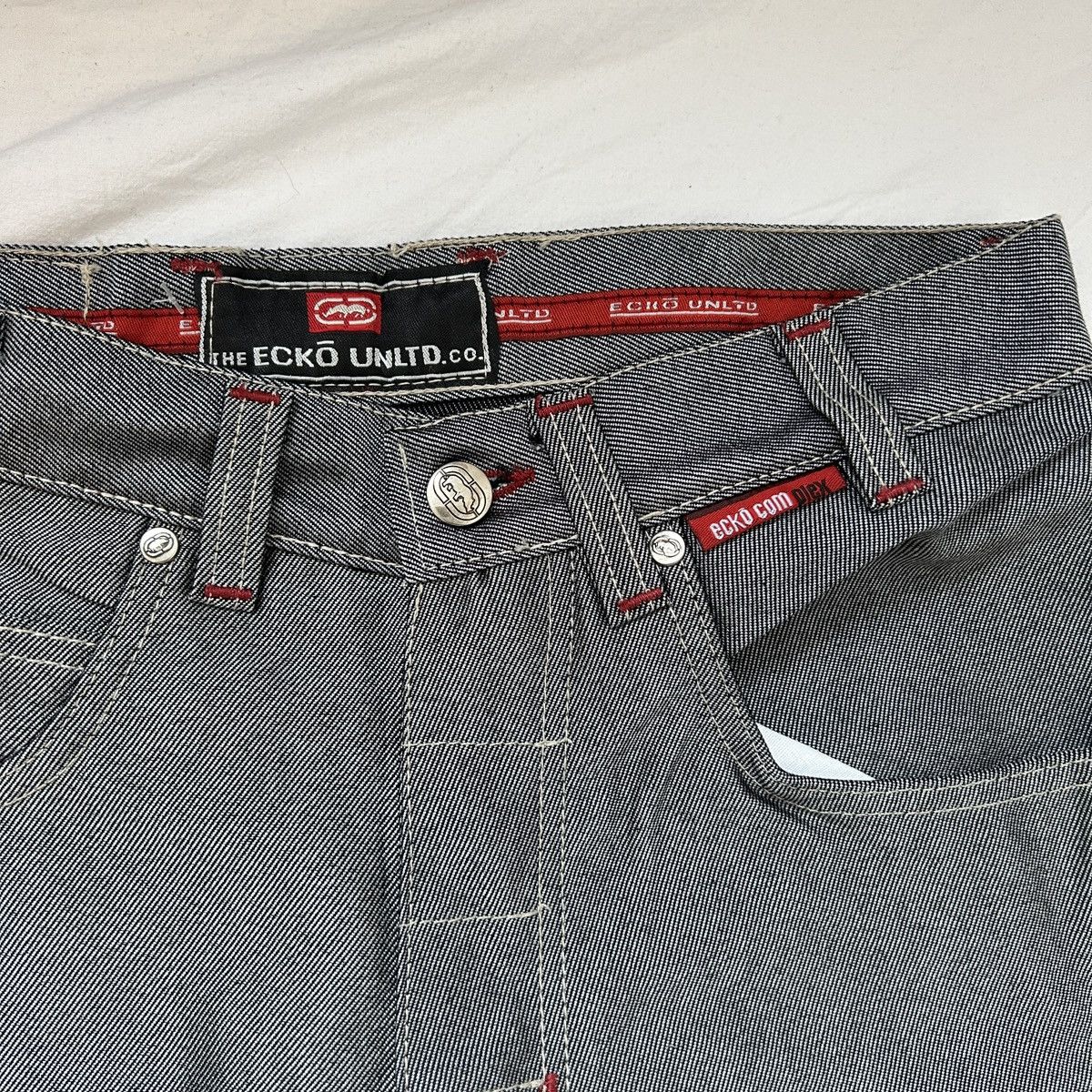 Ecko Unltd. Y2K ECKO untld. Baggy jeans skate silver Size US 30 / EU 46 - 10 Thumbnail