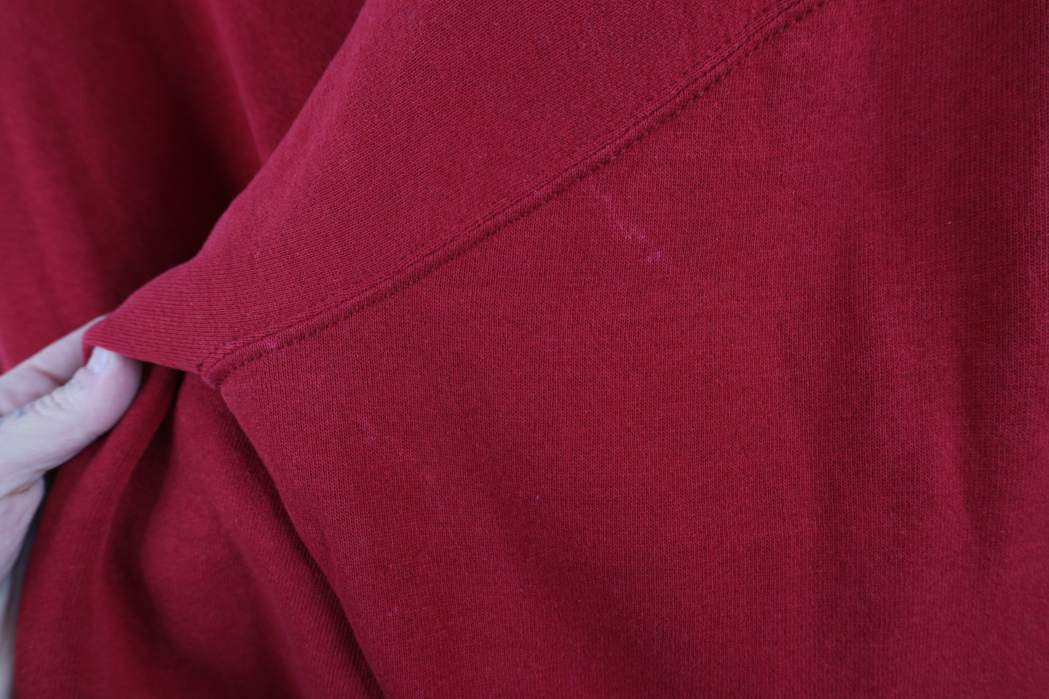 Russell Athletic × Vintage Vintage 90s Russell Athletic Blank Crewneck Sweatshirt Red Size US XXL / EU 58 / 5 - 5 Thumbnail