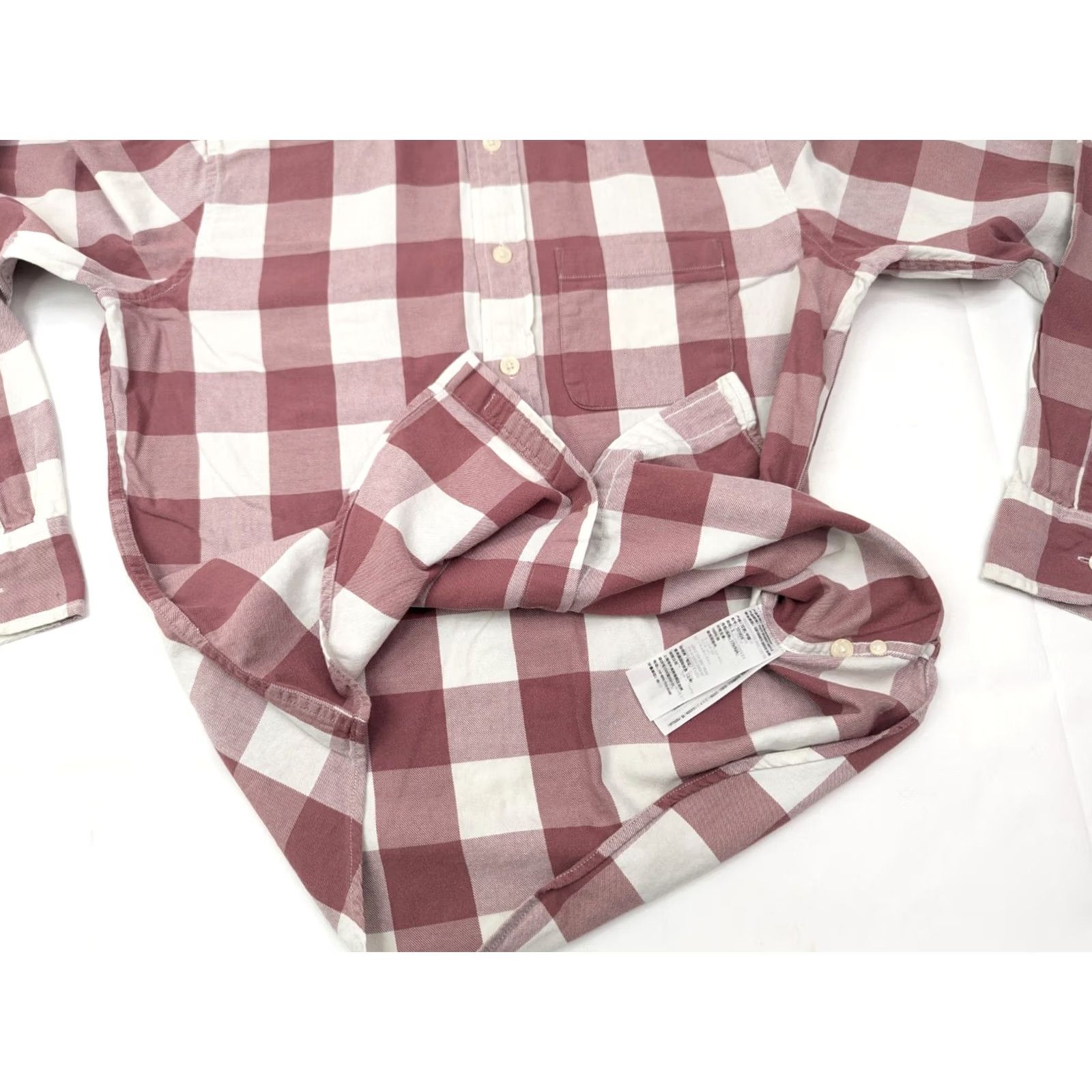 Abercrombie & Fitch Abercrombie & Fitch Slim Fit Plaid Check Flannel Shirt Men's Red S Button-Down, Cotton, Long Sleeve, Pocket, Slim Size US S / EU 44-46 / 1 - 5 Thumbnail