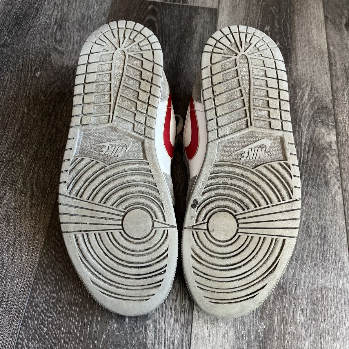 Jordan Brand × Nike × Vintage Vintage Air Jordan 1 Low SE Smoke Grey Gym Red Men Low Shoes Size US 8.5 / EU 41-42 - 6 Thumbnail