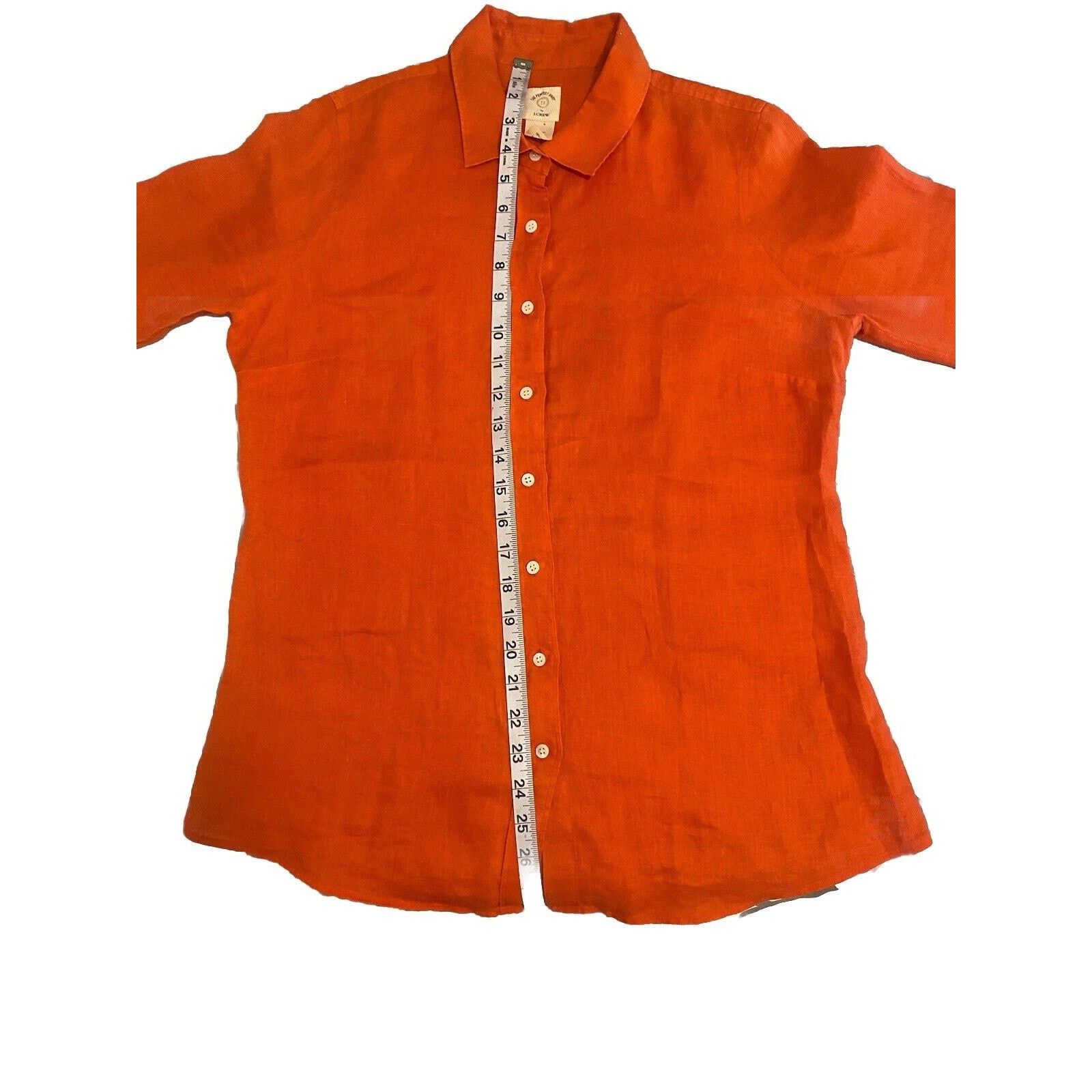 J.Crew Women's J Crew Size 6 100% Linen Perfect Fit Shirt Size M / US 6-8 / IT 42-44 - 10 Thumbnail