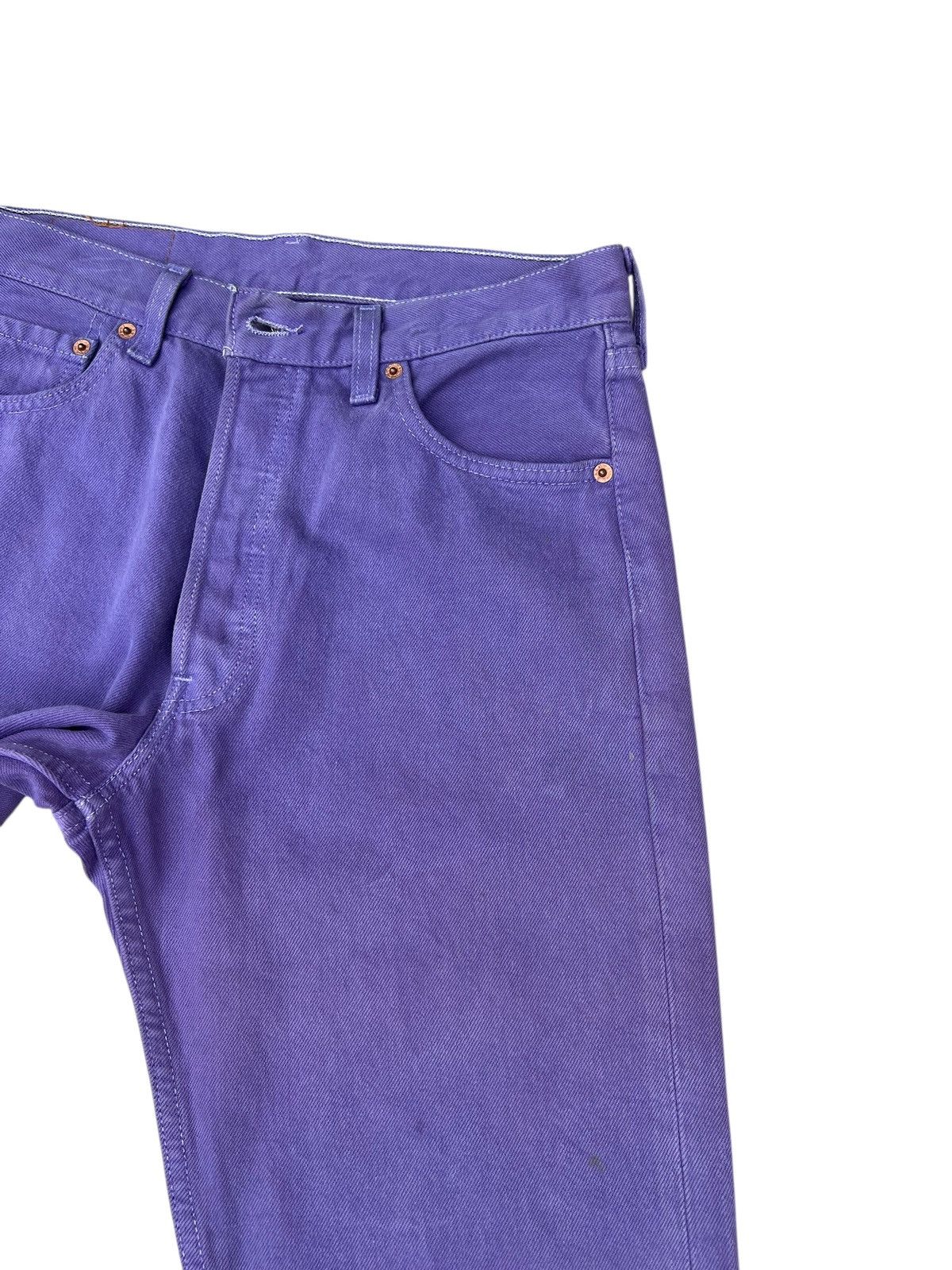 Levi's Vintage 1999 Levi’s 501 Faded Stains Purple Denim Jeans Size US 30 / EU 46 - 11 Thumbnail