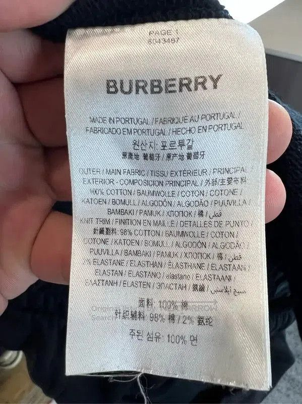 Burberry Burberry Black Cotton Casual Trousers for Women. Size 22" - 4 Thumbnail