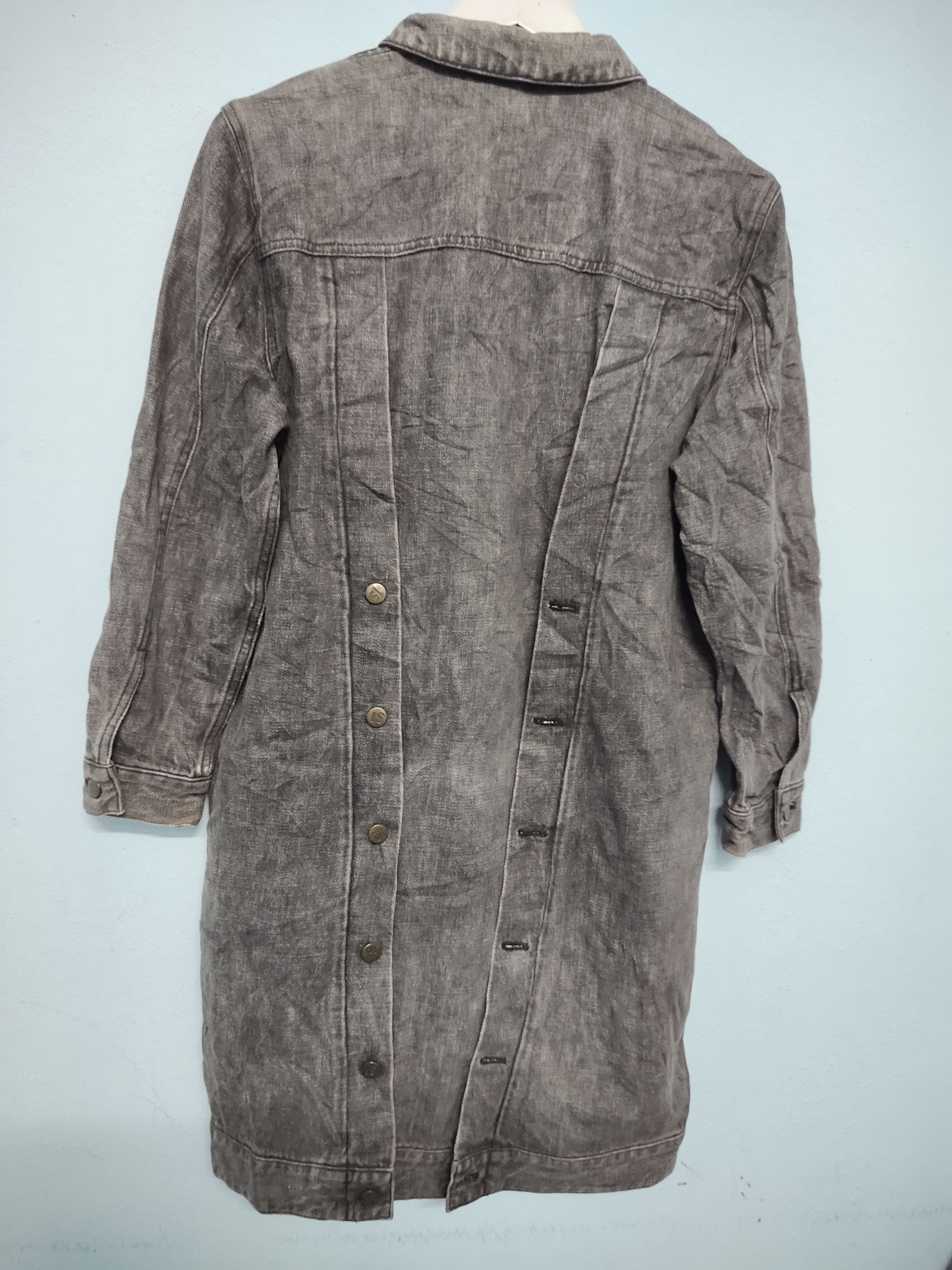 Issey Miyake 80’s Issey Miyake I.S Issey Sport Denim Long Jacket Size M / US 6-8 / IT 42-44 - 2 Thumbnail