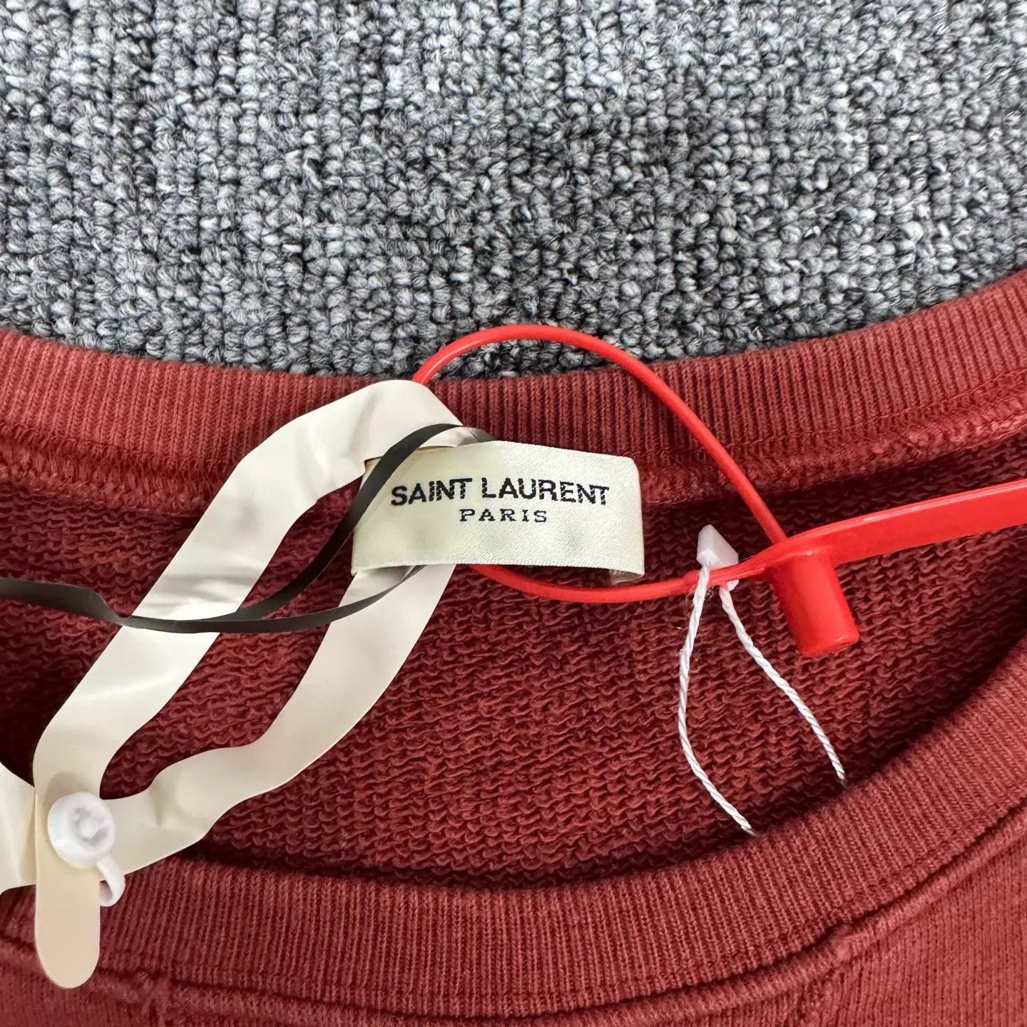 Saint Laurent Paris Orange Long Sleeve Number 24 Sweatshirt L Size US L / EU 52-54 / 3 - 6 Thumbnail