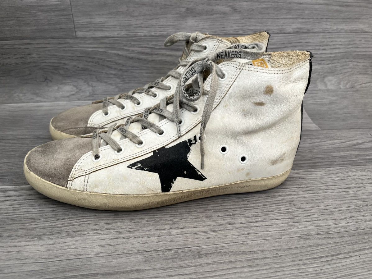 Golden Goose Golden goose Francy distressed hi top sneakers sz 41 Size US 8 / EU 41 - 5 Thumbnail