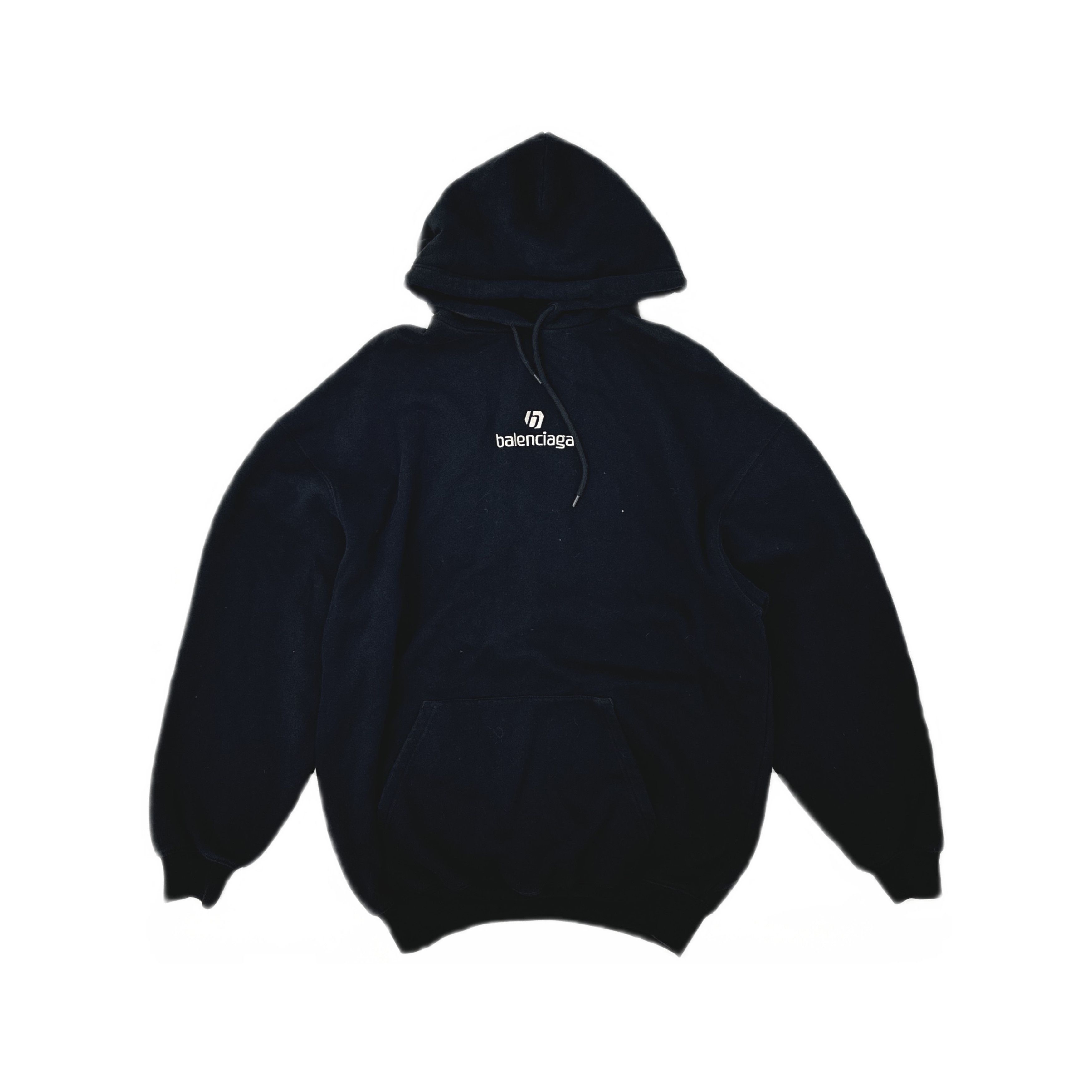 Balenciaga Balenciaga Logo Print Hoodie Black Size S Size S / US 4 / IT 40 - 1 Thumbnail